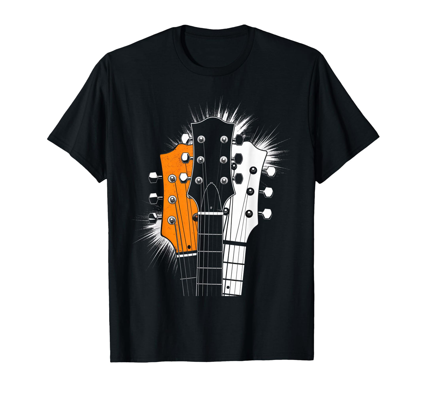 80S Silhouette Rock Music Guitar T-Shirt - Casual Everyday Wear for Adults - T-Shirt, Sweatshirt, Hoodie