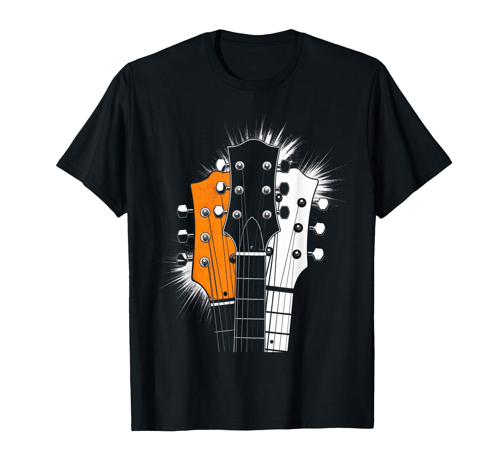 80S Silhouette Rock Music Guitar T-Shirt - Casual Everyday Wear for Adults - T-Shirt, Sweatshirt, Hoodie
