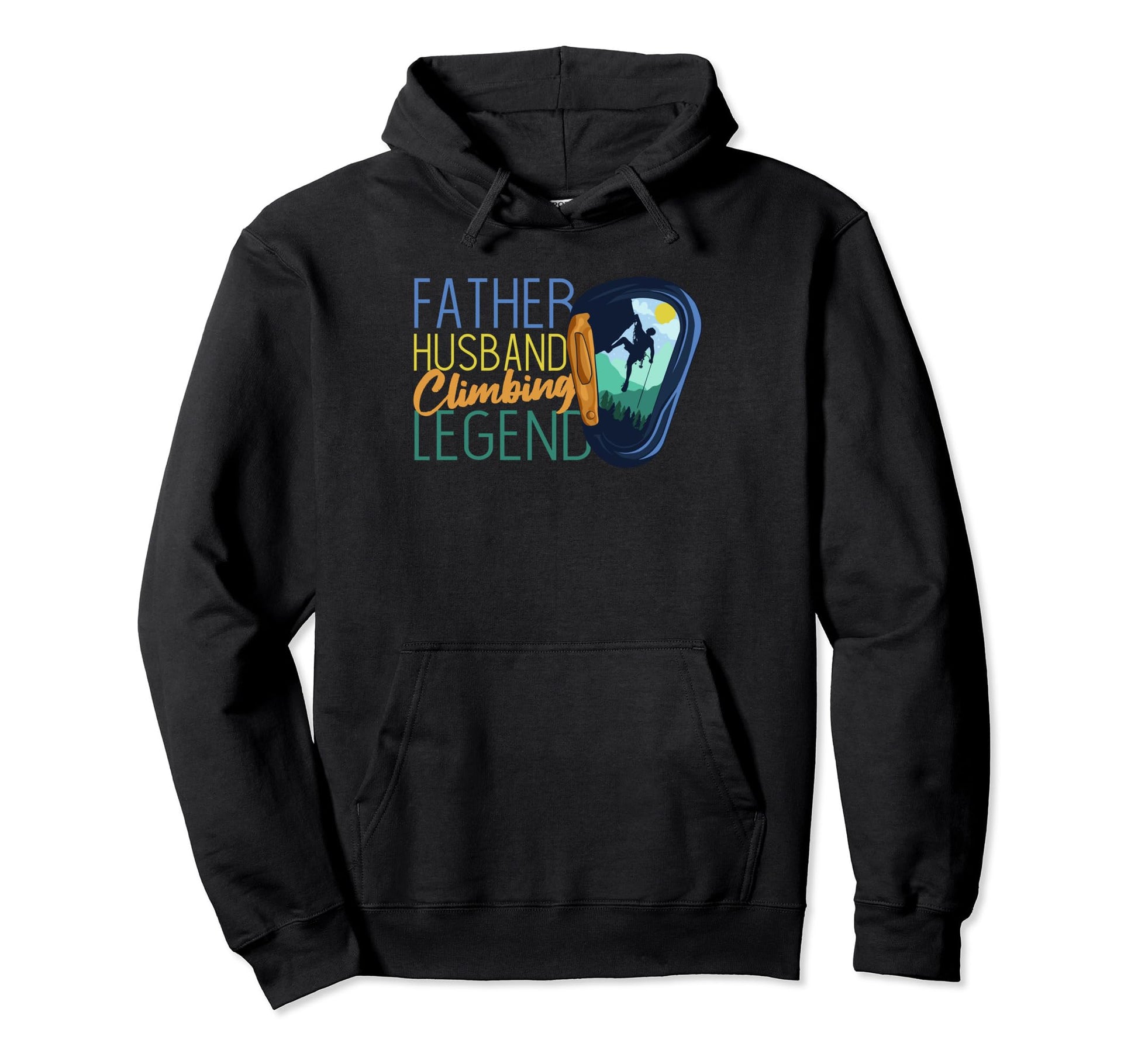Father Husband Climbing Legend Hoodie - Unique Graphic for Adults - T-Shirt, Sweatshirt, Hoodie