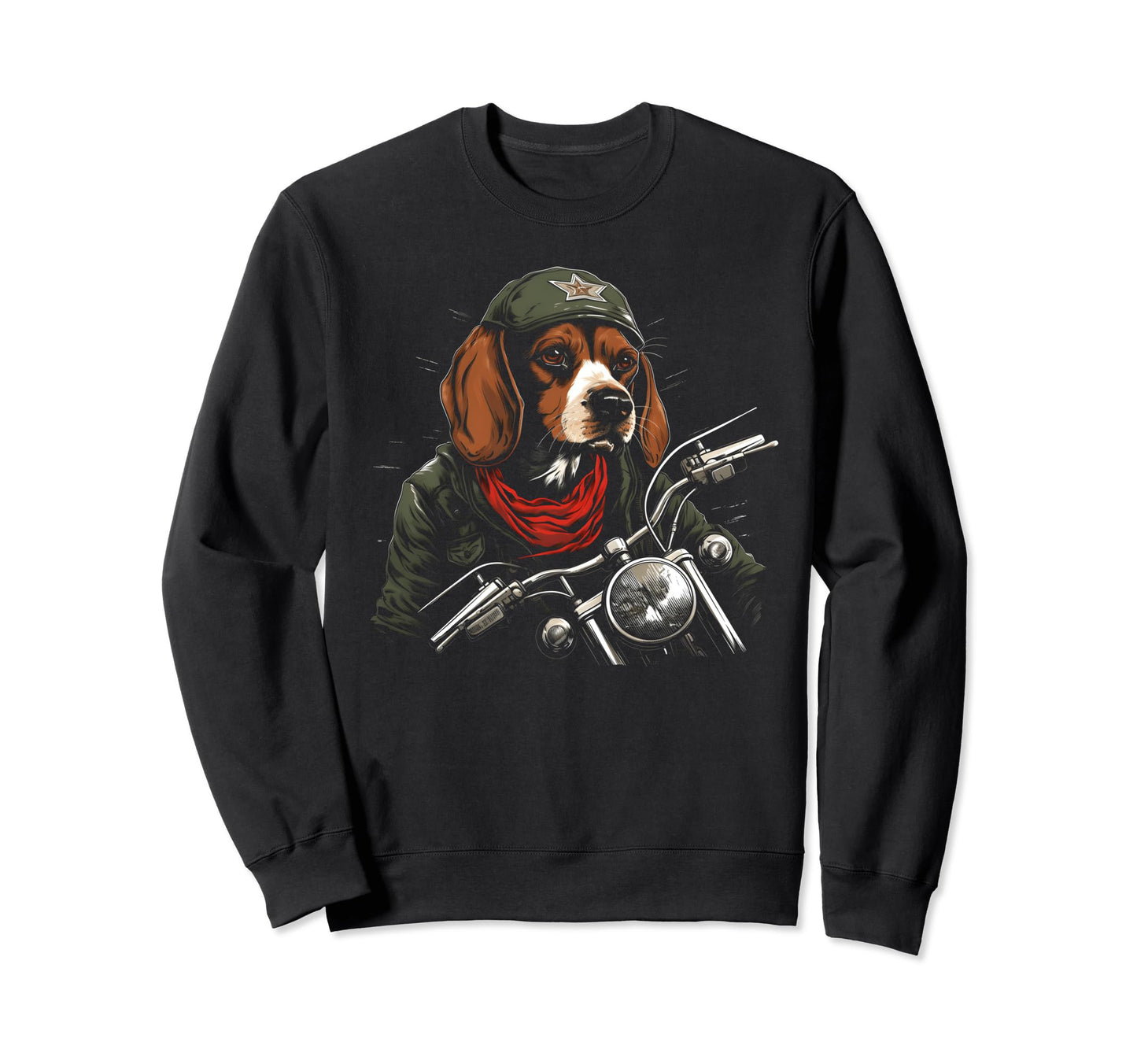Motorcycle Dad Biker Funny Dog Sweatshirt - Streetwear Style for Adults - T-Shirt, Sweatshirt, Hoodie