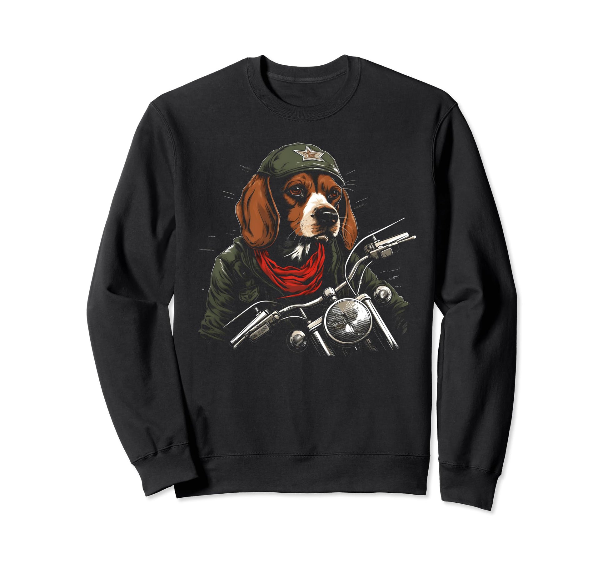 Motorcycle Dad Biker Funny Dog Sweatshirt - Streetwear Style for Adults - T-Shirt, Sweatshirt, Hoodie