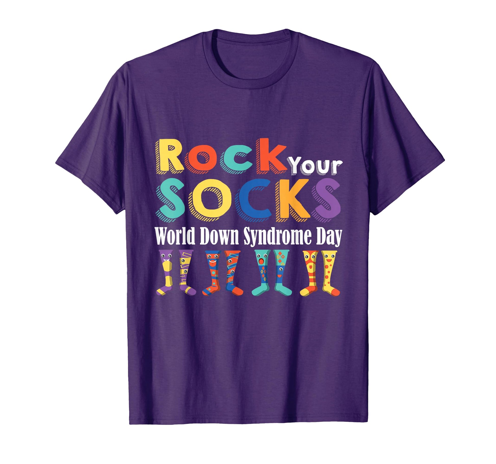 Rock Your Socks 3 21 Trisomy 21 T-Shirt - Casual Everyday Wear Unisex - T-Shirt, Sweatshirt, Hoodie