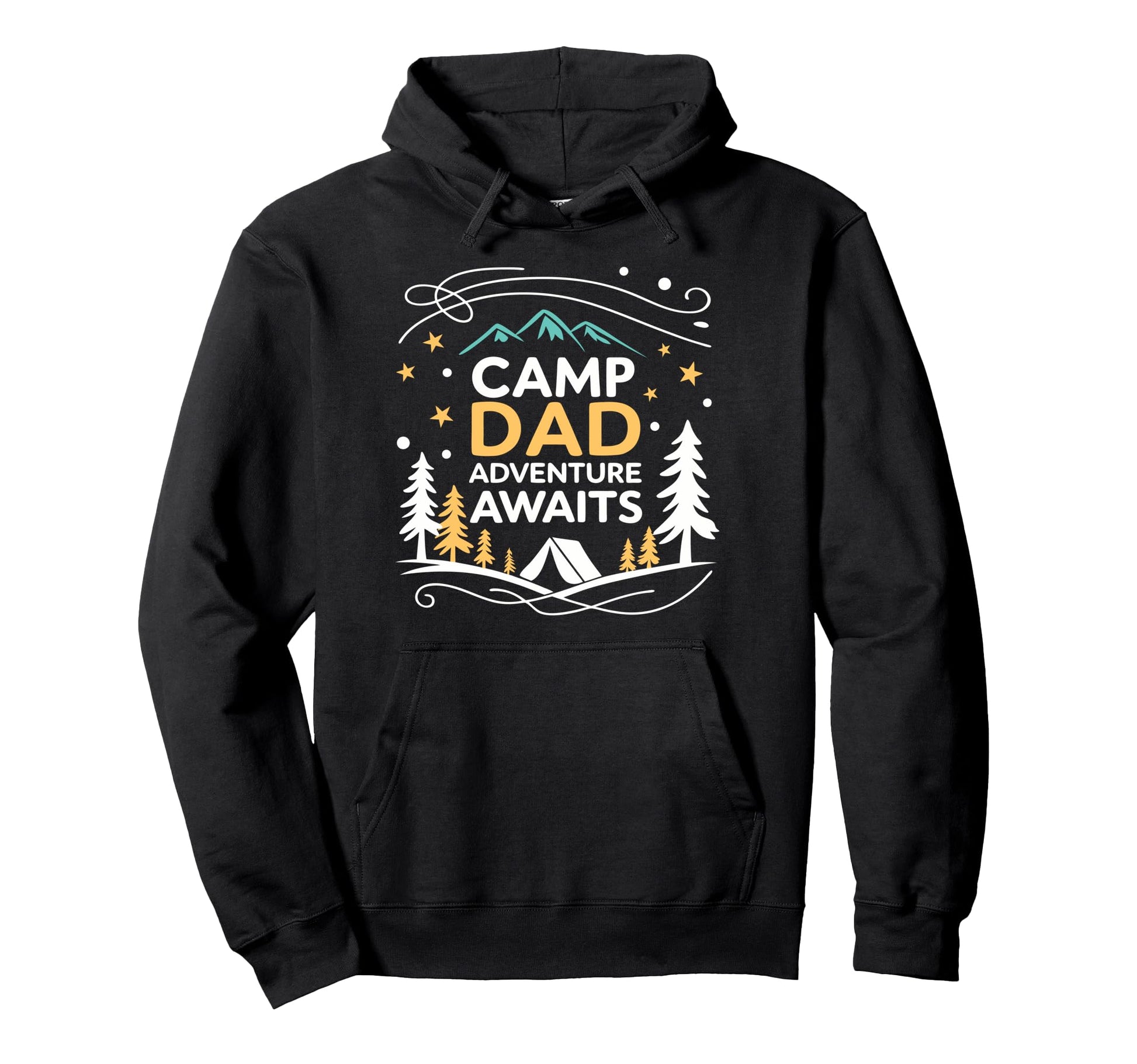 Camping Dad Camp Dad Fathers Day Hoodie - Casual Everyday Wear for Adults - T-Shirt, Sweatshirt, Hoodie