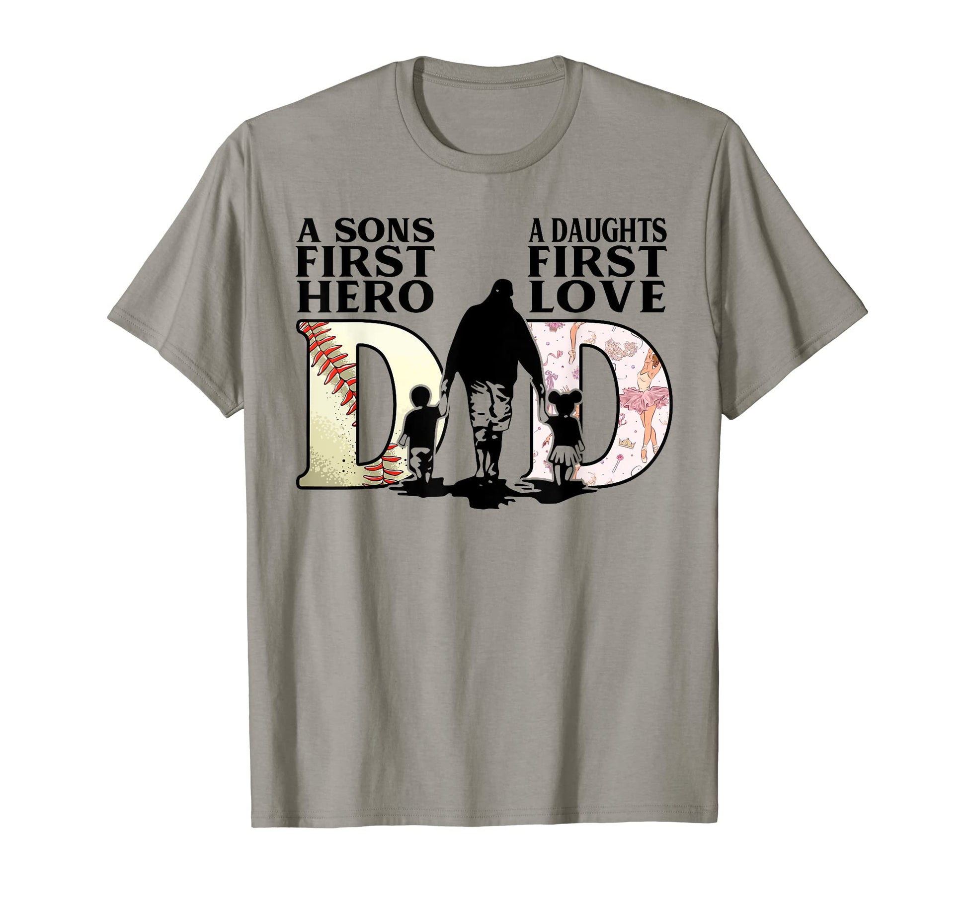 Baseball Dance Dad Sons First Hero T-Shirt - Novelty Apparel Unisex - T-Shirt, Sweatshirt, Hoodie