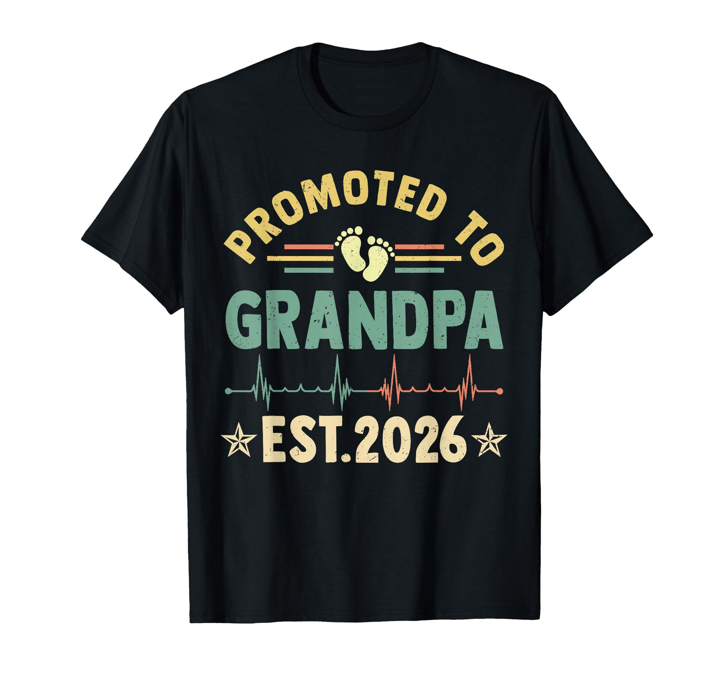 Promoted To Grandpa Est 2026 T-Shirt - Graphic Print Men Women - T-Shirt, Sweatshirt, Hoodie