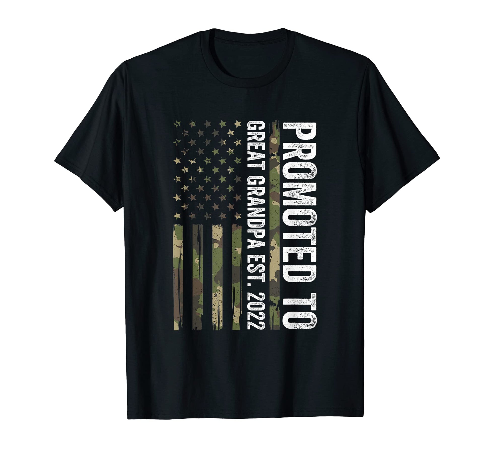 Promoted To Great Grandpa 2022 Camo T-Shirt - Aesthetic Graphic Unisex - T-Shirt, Sweatshirt, Hoodie