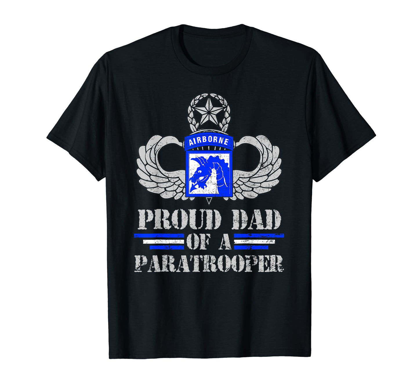 Proud Dad Xviii Airborne Corps T-Shirt - Casual Everyday Wear Men Women - T-Shirt, Sweatshirt, Hoodie