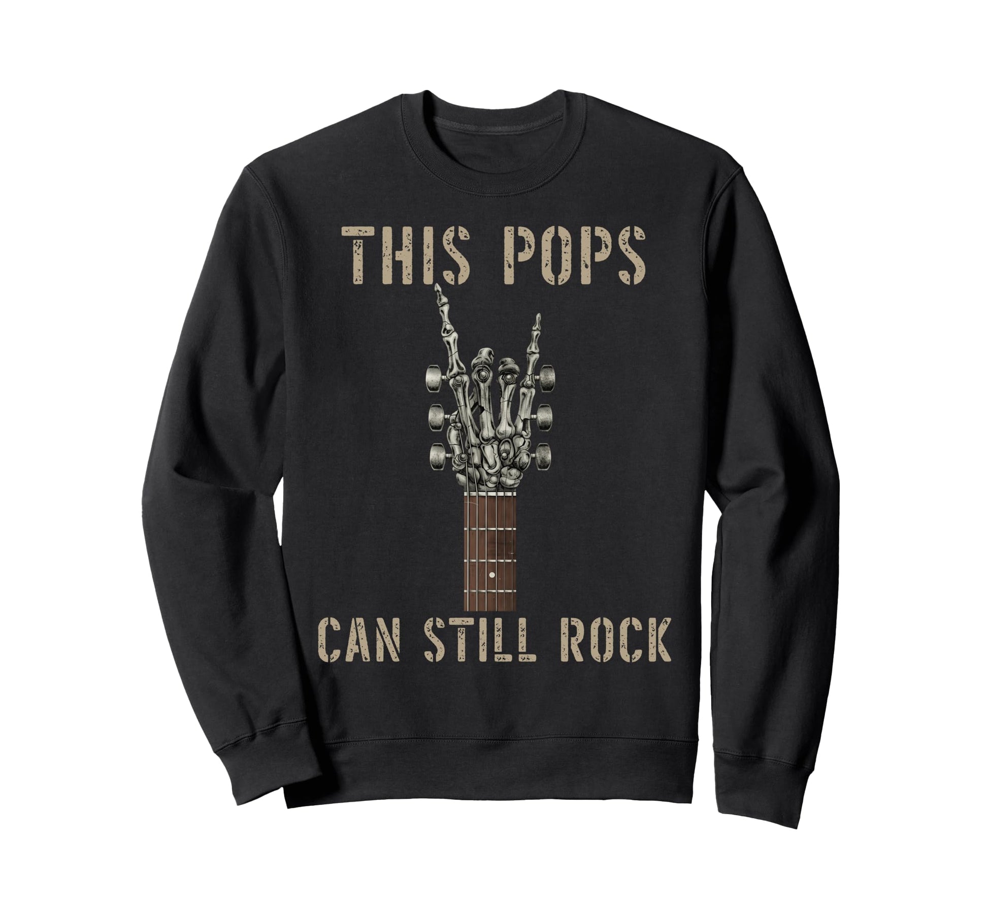 This Pops Can Still Rock Skeleton Sweatshirt - Minimalist Print for Adults - T-Shirt, Sweatshirt, Hoodie