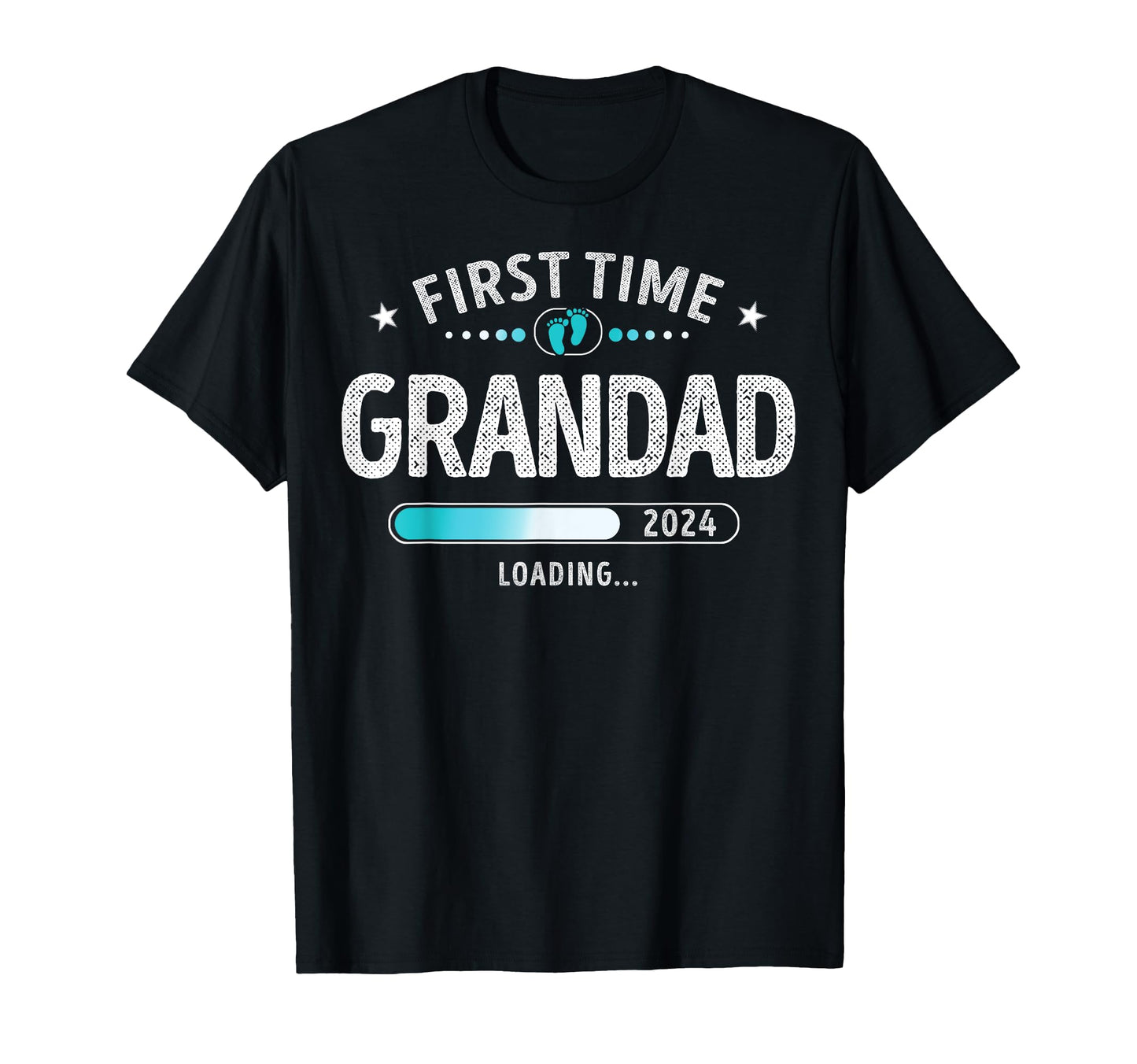 First Time Grandad Est 2024 Loading T-Shirt - Streetwear Style Men Women - T-Shirt, Sweatshirt, Hoodie