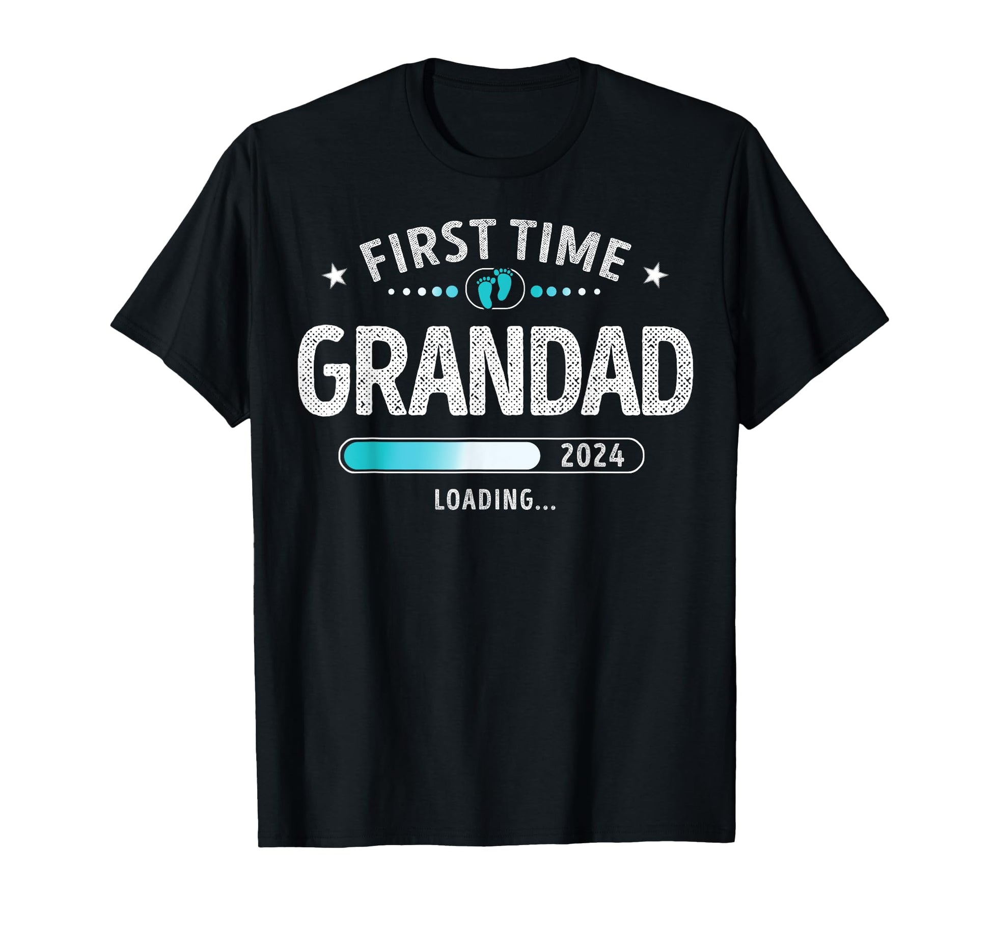 First Time Grandad Est 2024 Loading T-Shirt - Streetwear Style Men Women - T-Shirt, Sweatshirt, Hoodie