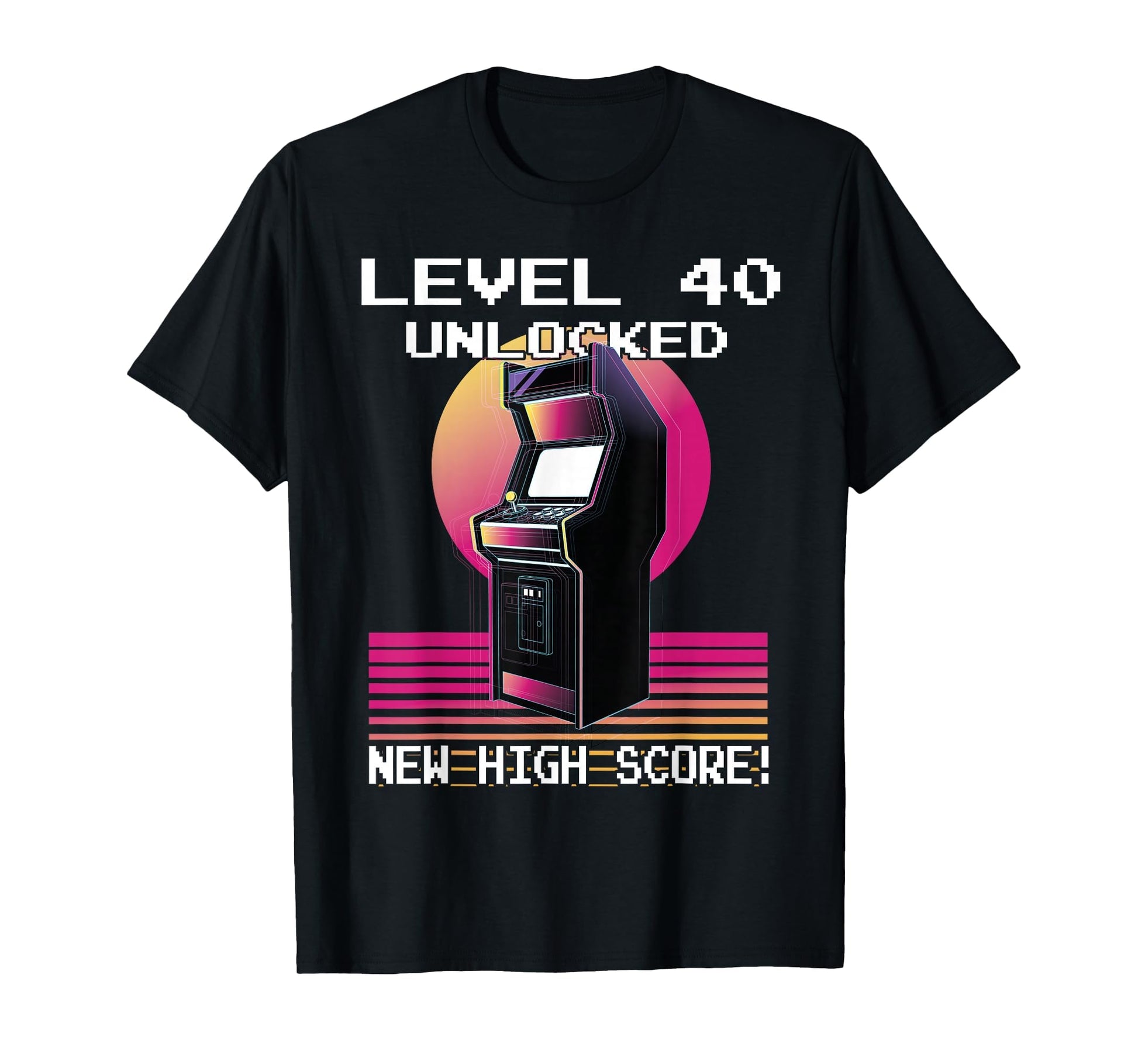 Level 40 Unlocked Gamer 40Th Birthday T-Shirt - Aesthetic Graphic Unisex - T-Shirt, Sweatshirt, Hoodie
