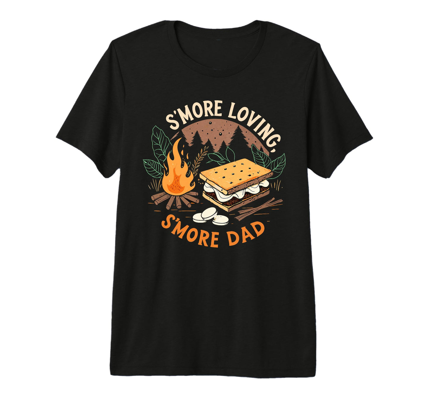 Fathers Day Campfire Smore Loving T-Shirt - Streetwear Style for Adults - T-Shirt, Sweatshirt, Hoodie