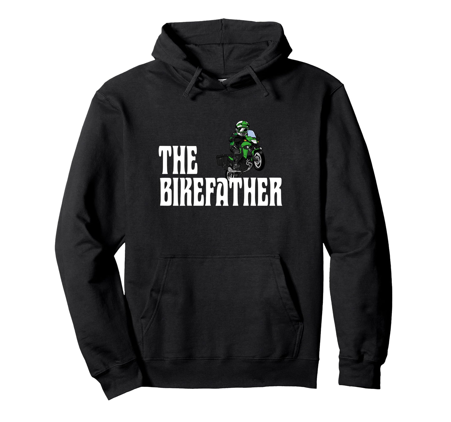 Biker Biker Dad Bikefather Funny Hoodie - Trendy Graphic Men Women - T-Shirt, Sweatshirt, Hoodie