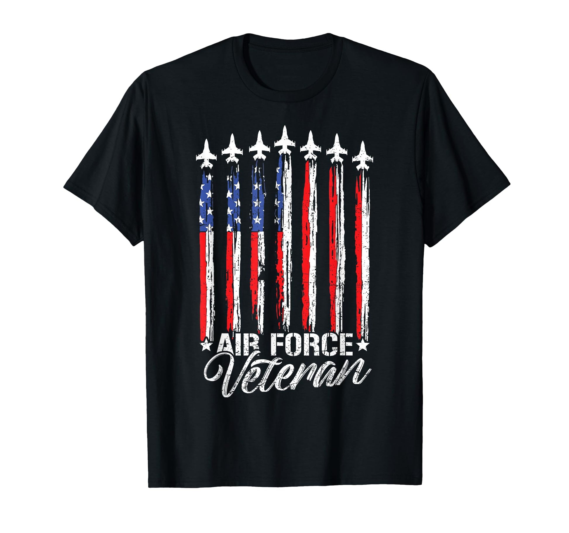 Patriotic Us Air Force Veteran Flag T-Shirt - Streetwear Style Men Women - T-Shirt, Sweatshirt, Hoodie