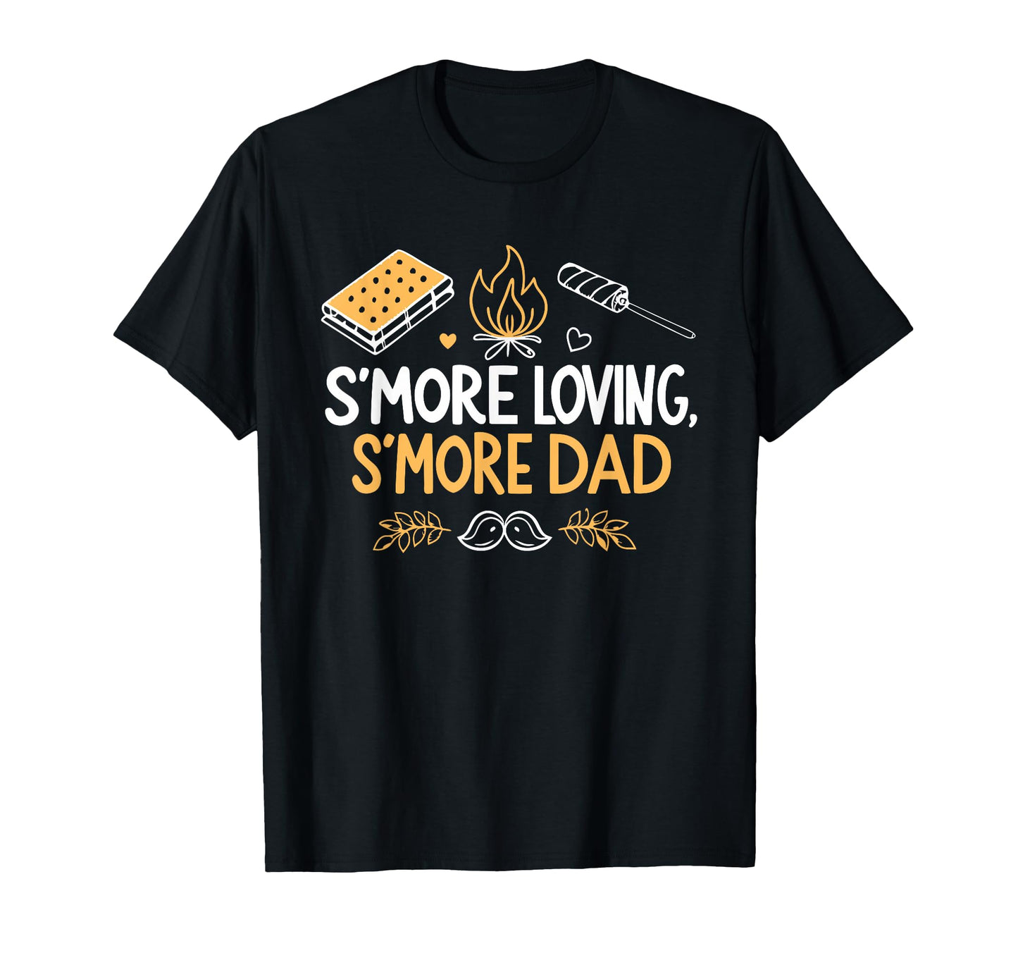 Camping Dad Smore Loving Fathers Day T-Shirt - Graphic Print for Adults - T-Shirt, Sweatshirt, Hoodie