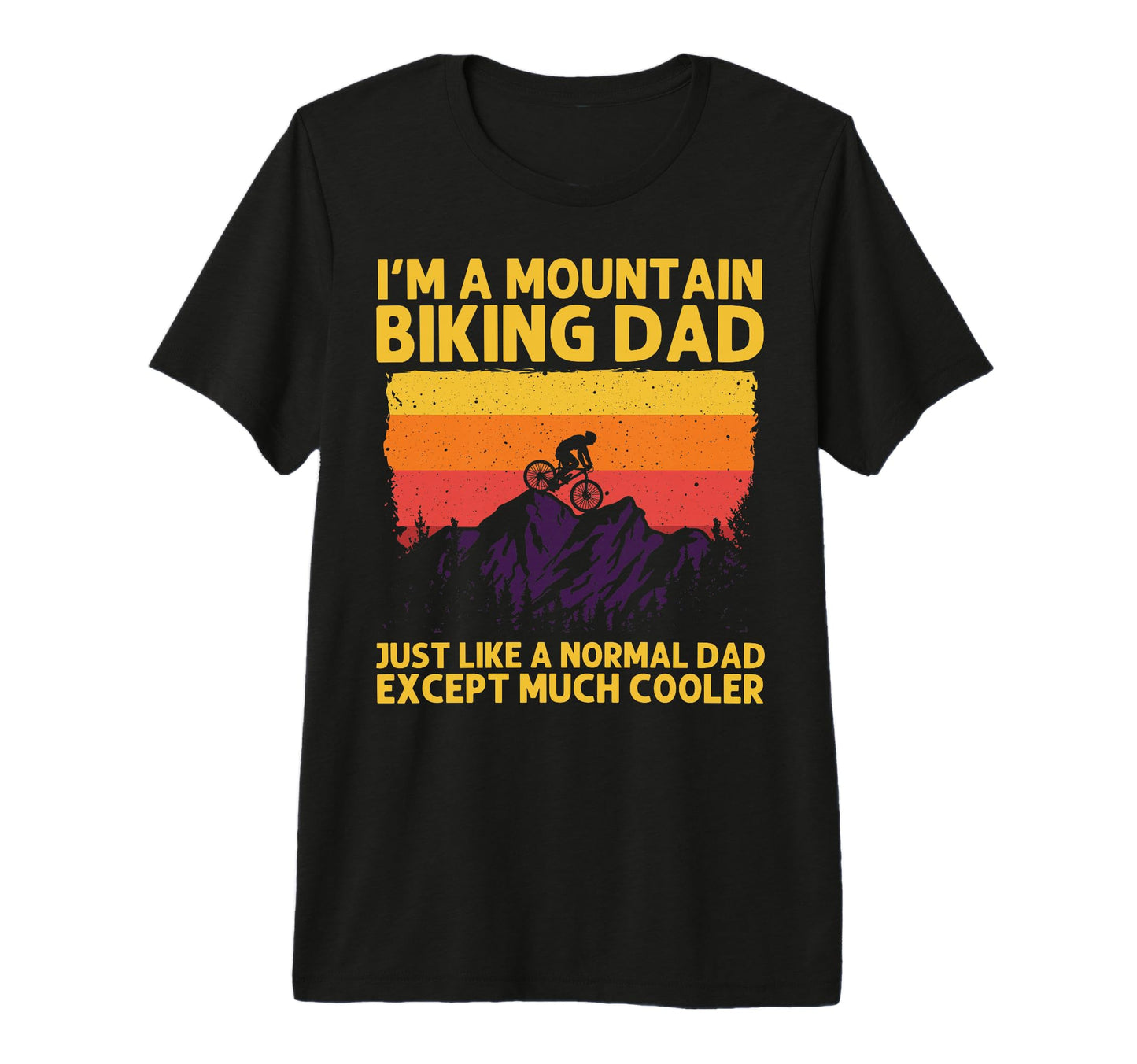 Mountain Bike Dad Papa Downhill T-Shirt - Casual Everyday Wear for Adults - T-Shirt, Sweatshirt, Hoodie