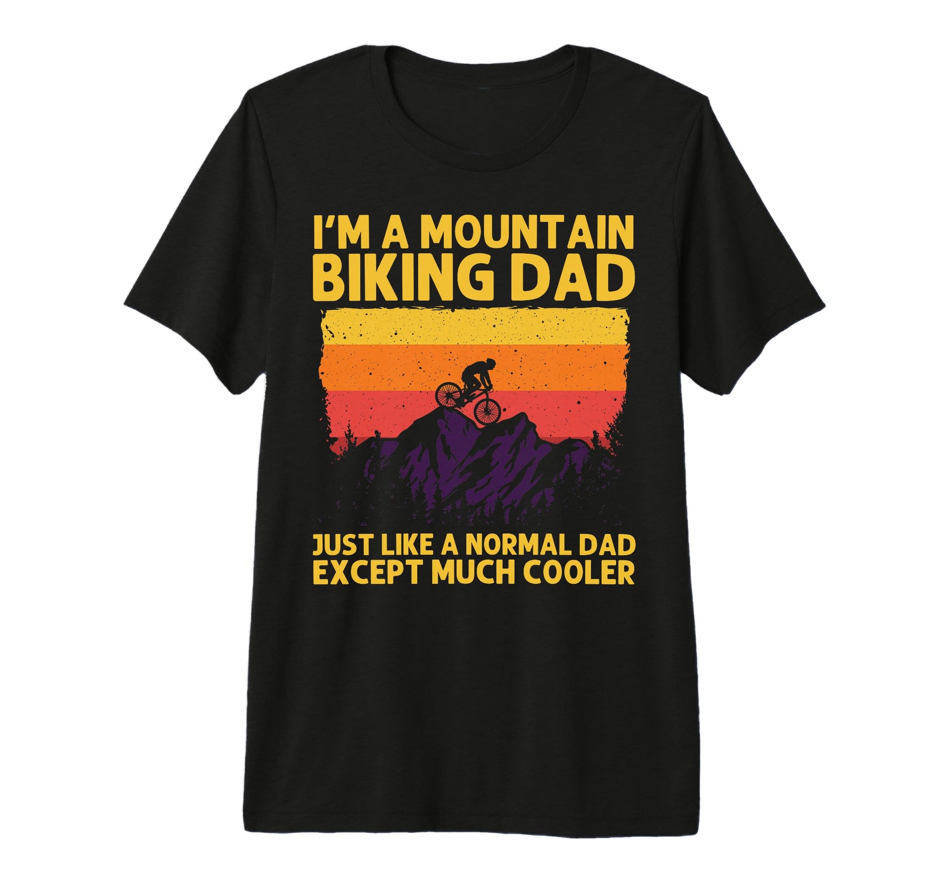 Mountain Bike Dad Papa Downhill T-Shirt - Casual Everyday Wear for Adults - T-Shirt, Sweatshirt, Hoodie