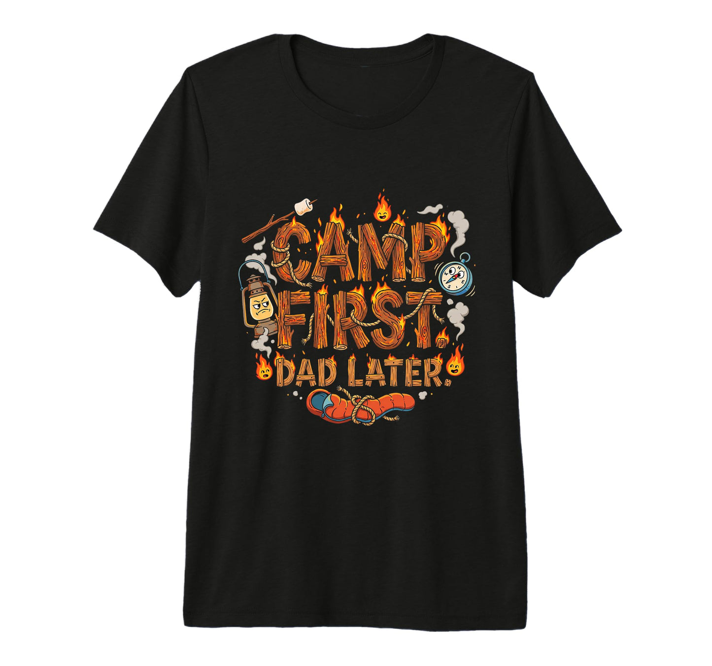 Mens Funny Dad Camping Adventure Outdoor T-Shirt - Streetwear Style Unisex - T-Shirt, Sweatshirt, Hoodie
