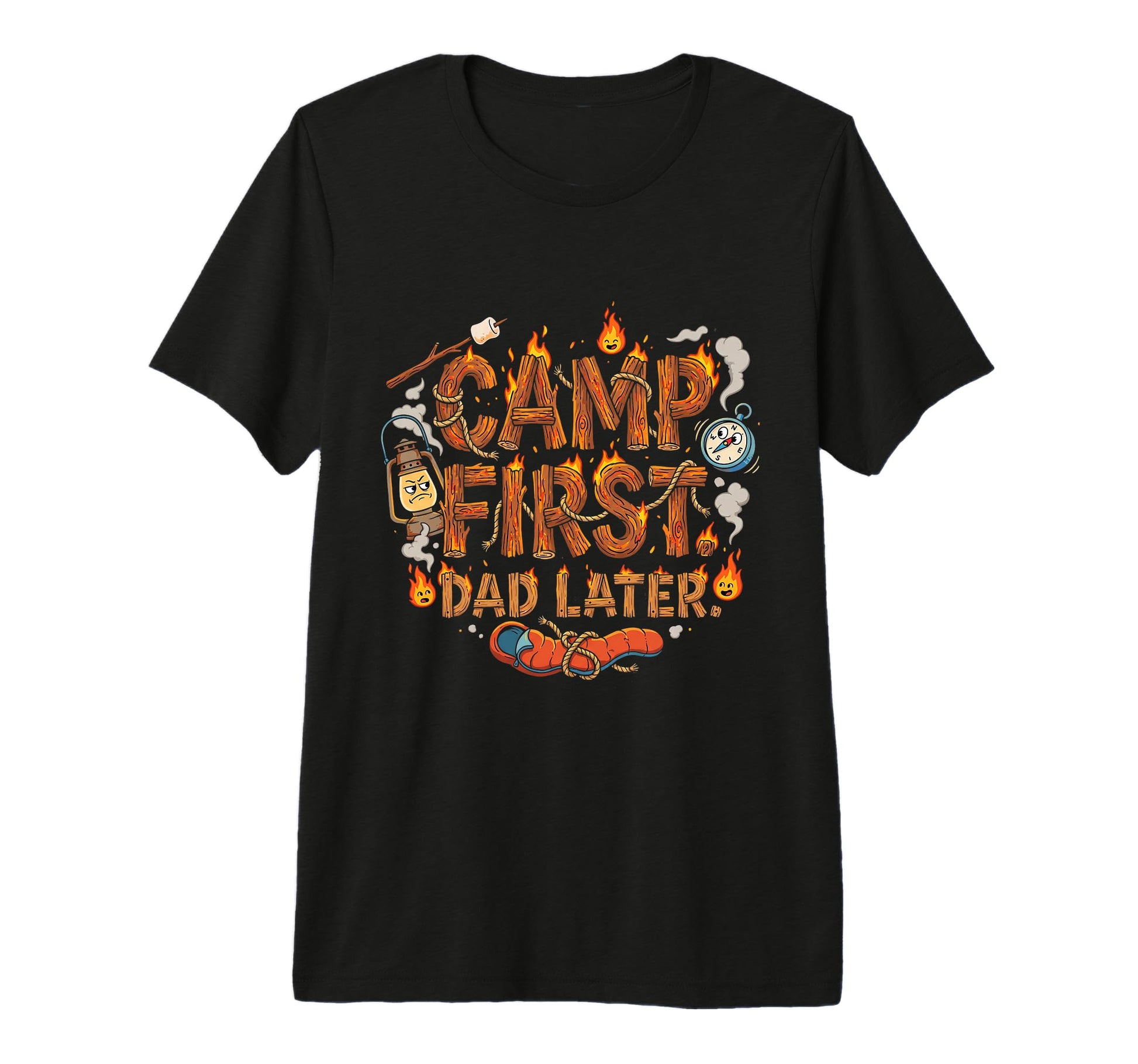 Mens Funny Dad Camping Adventure Outdoor T-Shirt - Streetwear Style Unisex - T-Shirt, Sweatshirt, Hoodie