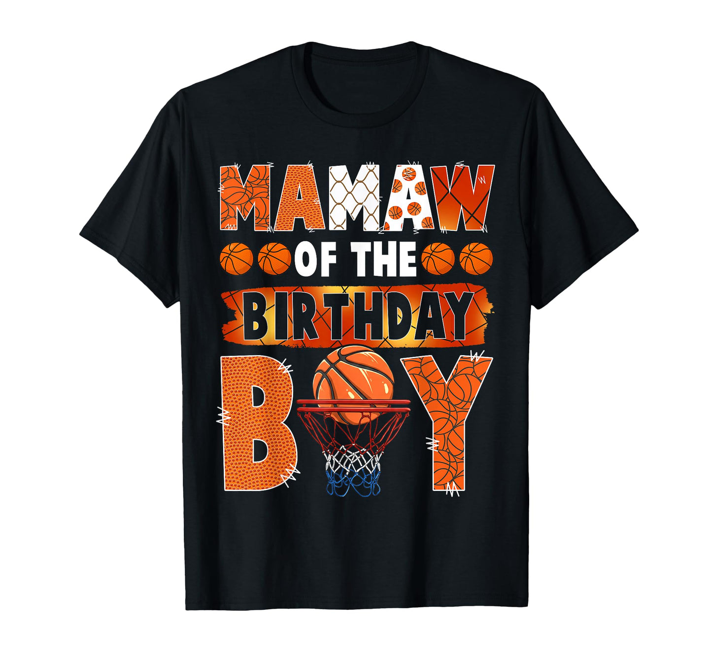 Mamaw Birthday Basketball Lover T-Shirt - Trendy Graphic for Adults - T-Shirt, Sweatshirt, Hoodie