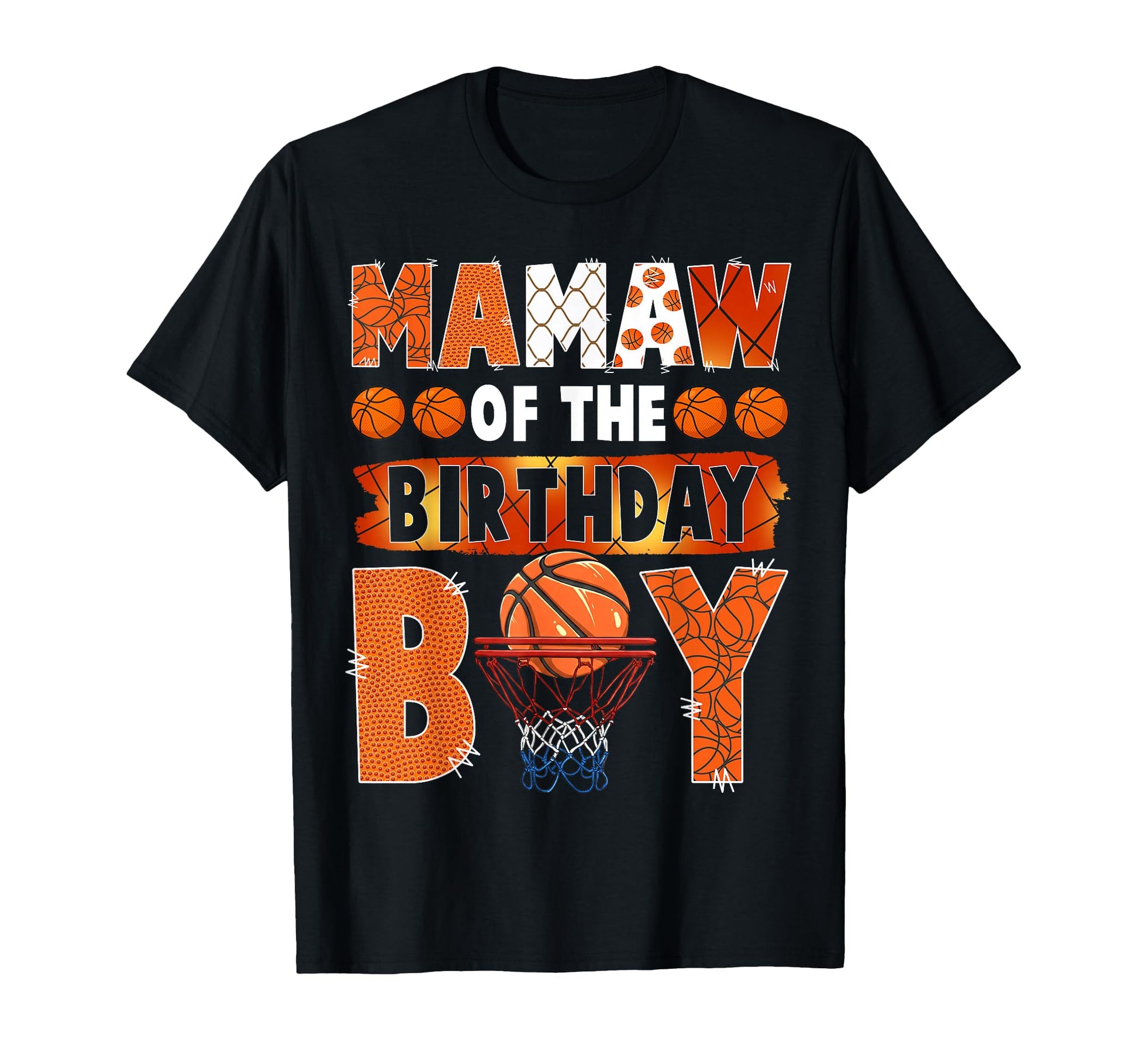 Mamaw Birthday Basketball Lover T-Shirt - Trendy Graphic for Adults - T-Shirt, Sweatshirt, Hoodie