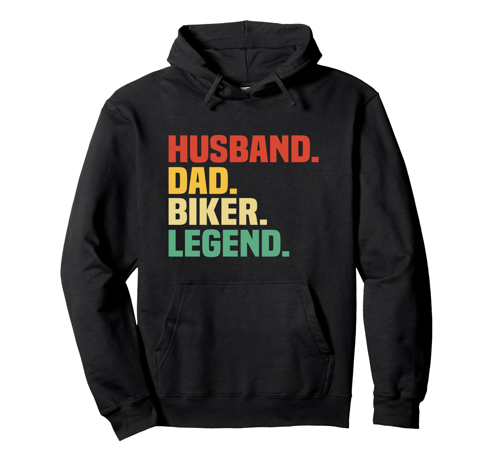 Husband Dad Biker Legend Funny Dad Hoodie - Novelty Apparel for Adults - T-Shirt, Sweatshirt, Hoodie