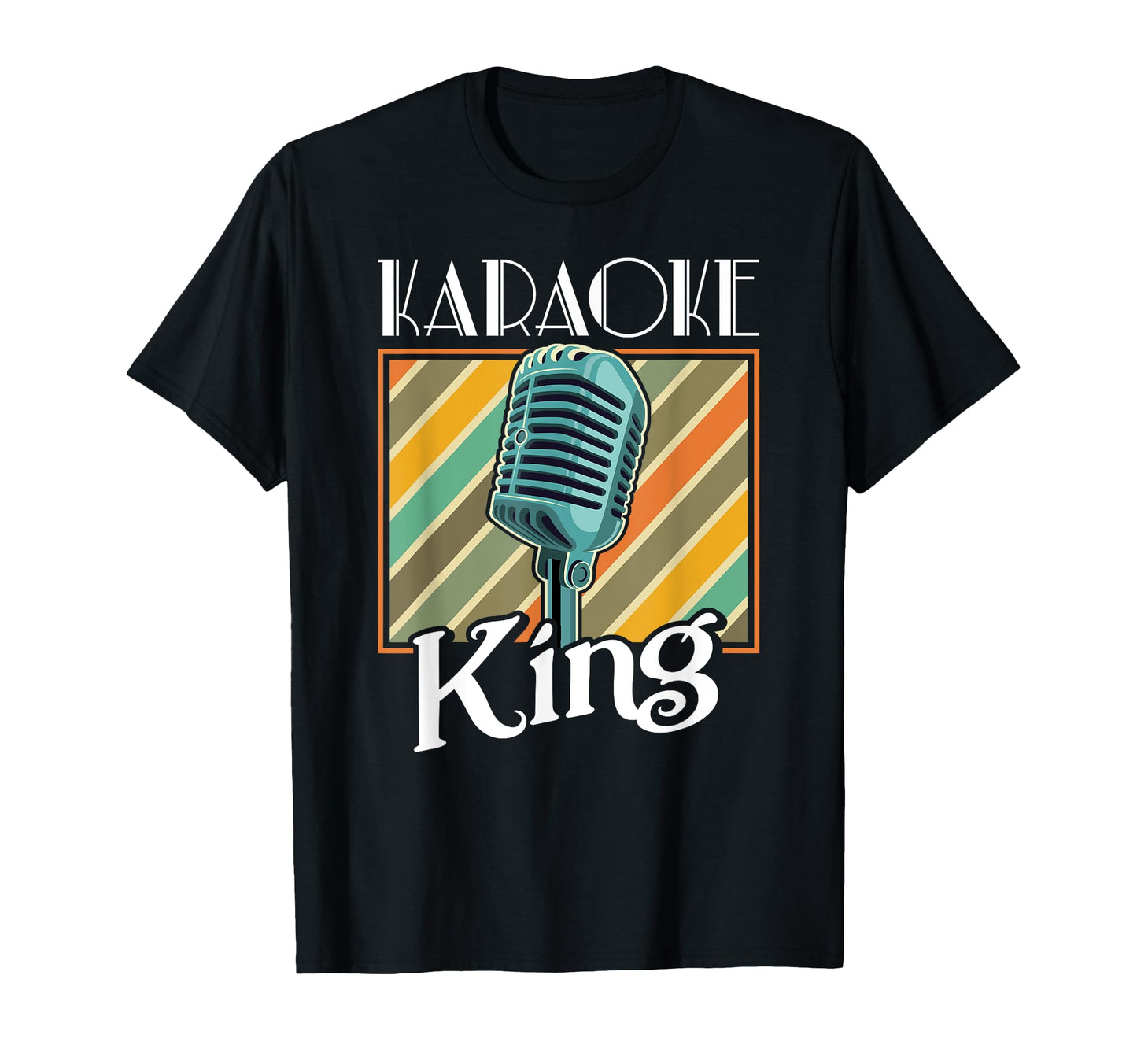 Karaoke King Karaoke Microphone Singer T-Shirt - Graphic Print Unisex - T-Shirt, Sweatshirt, Hoodie