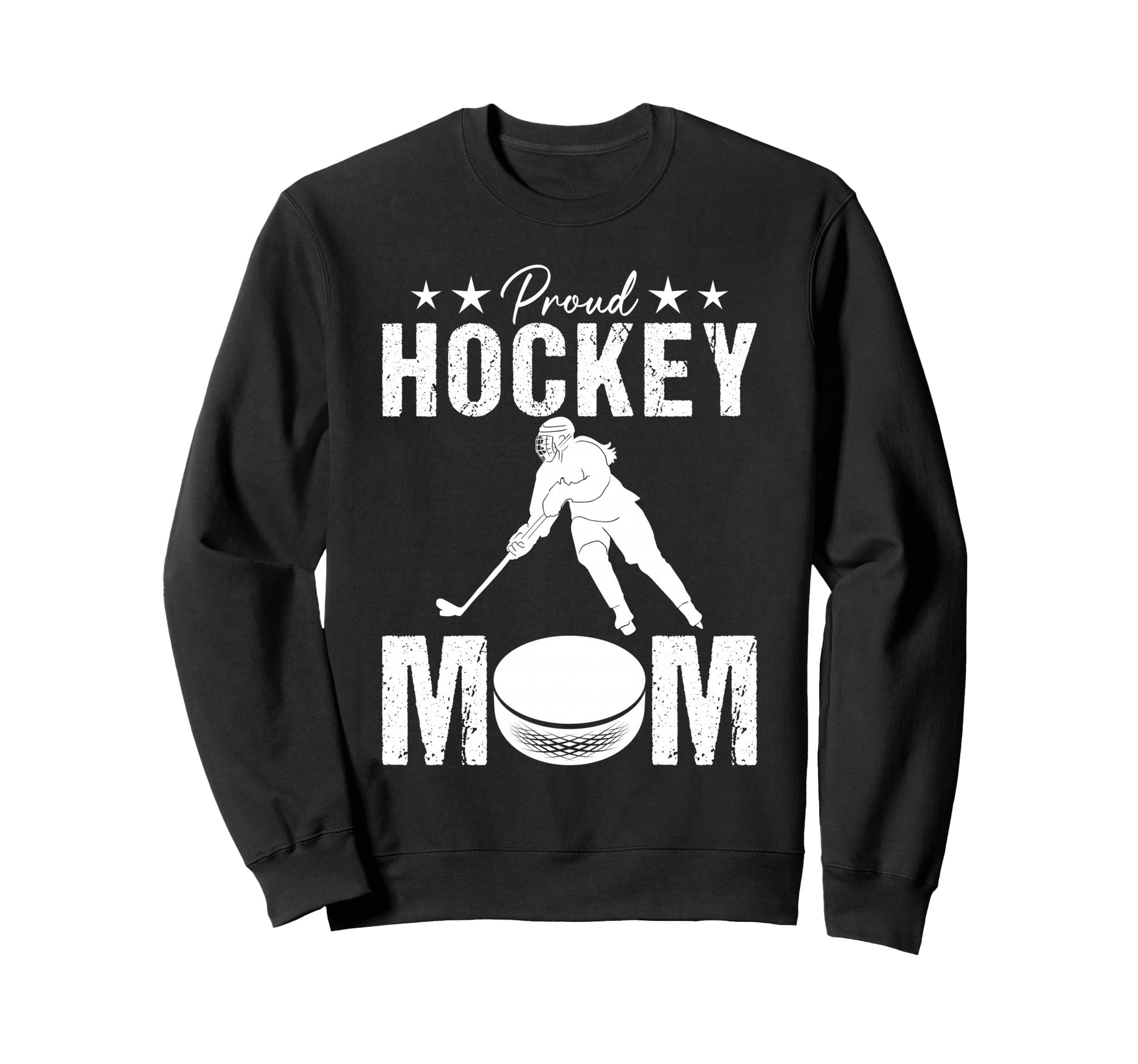 Proud Hockey Mom Game Day Sports Sweatshirt - Trendy Graphic for Adults - T-Shirt, Sweatshirt, Hoodie