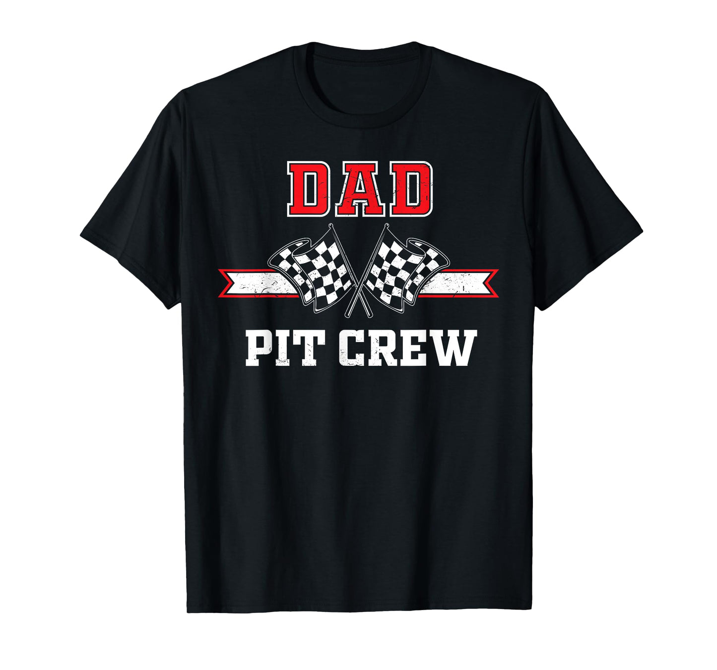 Pit Crew Dad Racing Birthday Party Dad T-Shirt - Custom Art Print Unisex - T-Shirt, Sweatshirt, Hoodie