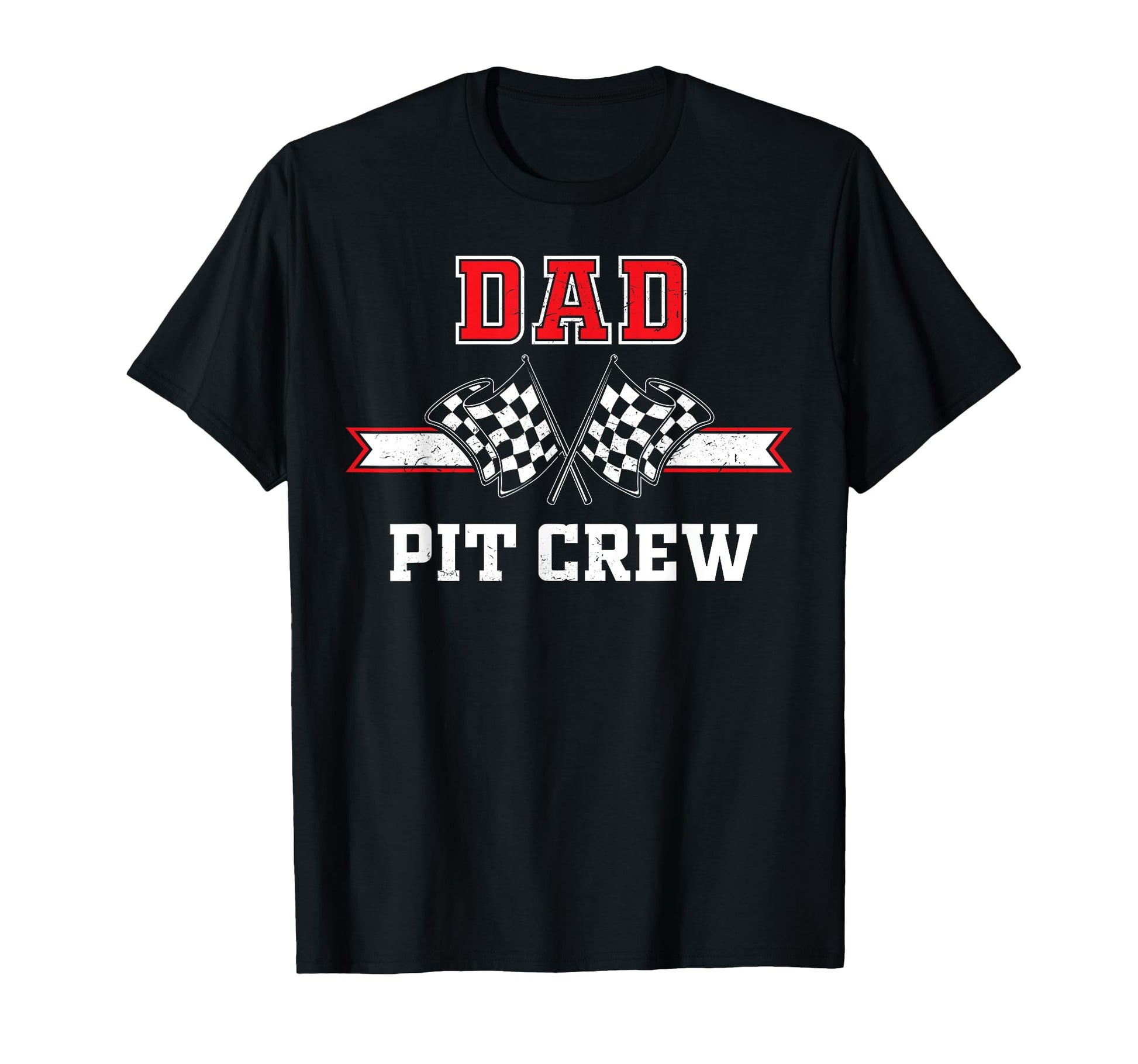 Pit Crew Dad Racing Birthday Party Dad T-Shirt - Custom Art Print Unisex - T-Shirt, Sweatshirt, Hoodie