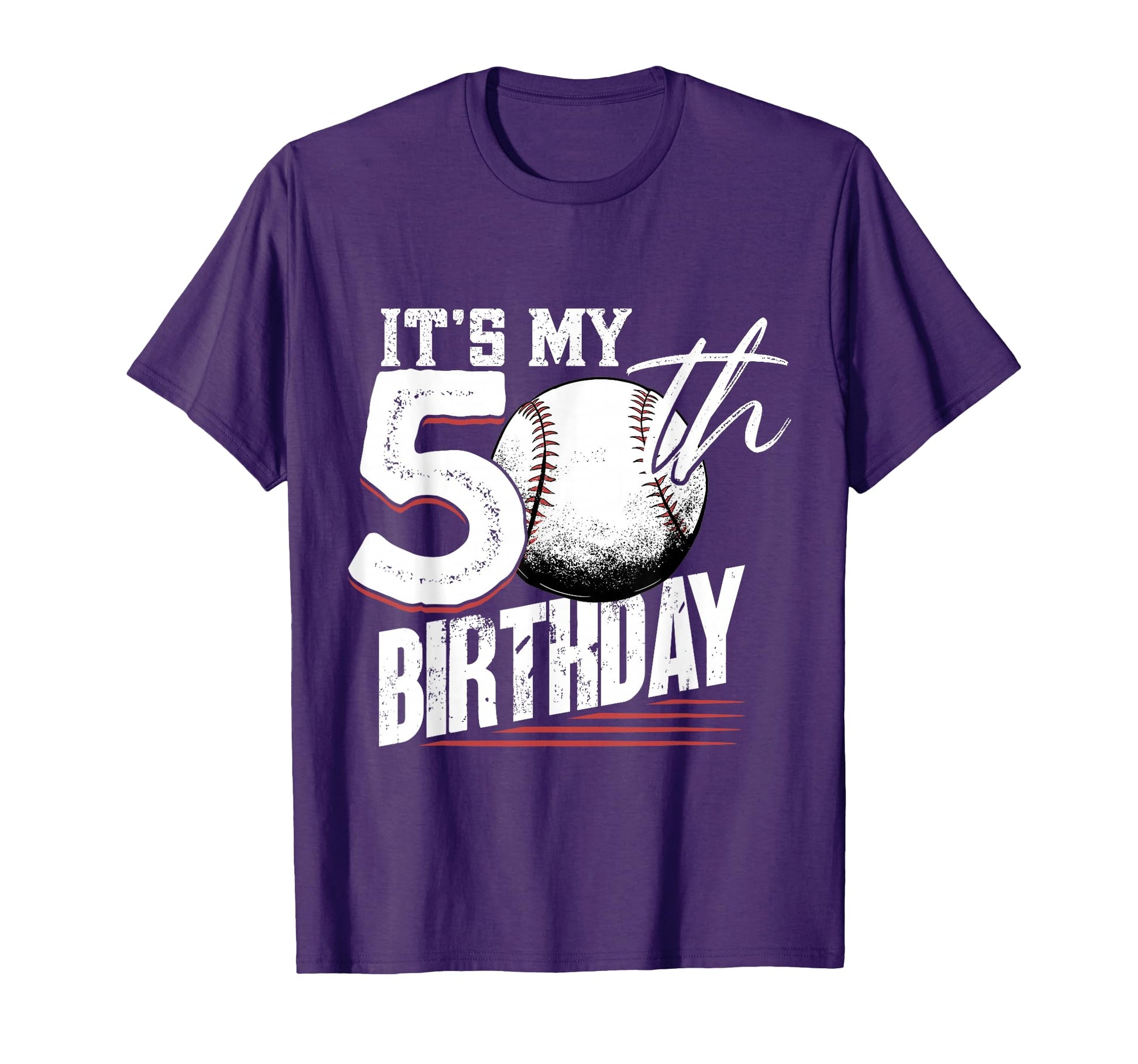 50 Years Old Baseball 50Th Birthday T-Shirt - Streetwear Style Unisex - T-Shirt, Sweatshirt, Hoodie