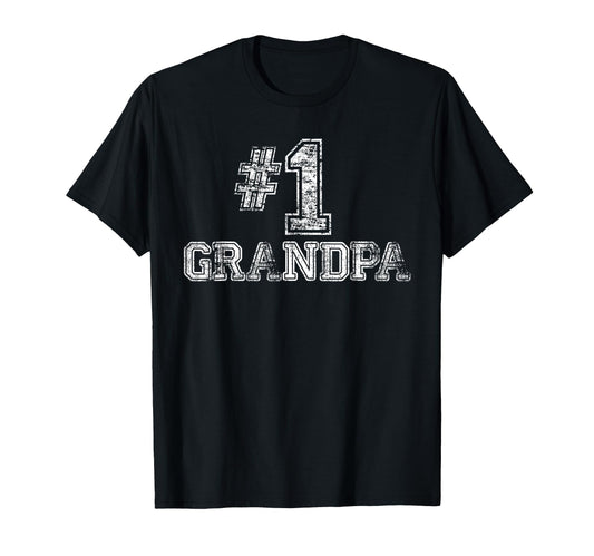 1 Grandpa Number One T-Shirt - Custom Art Print for Adults - T-Shirt, Sweatshirt, Hoodie