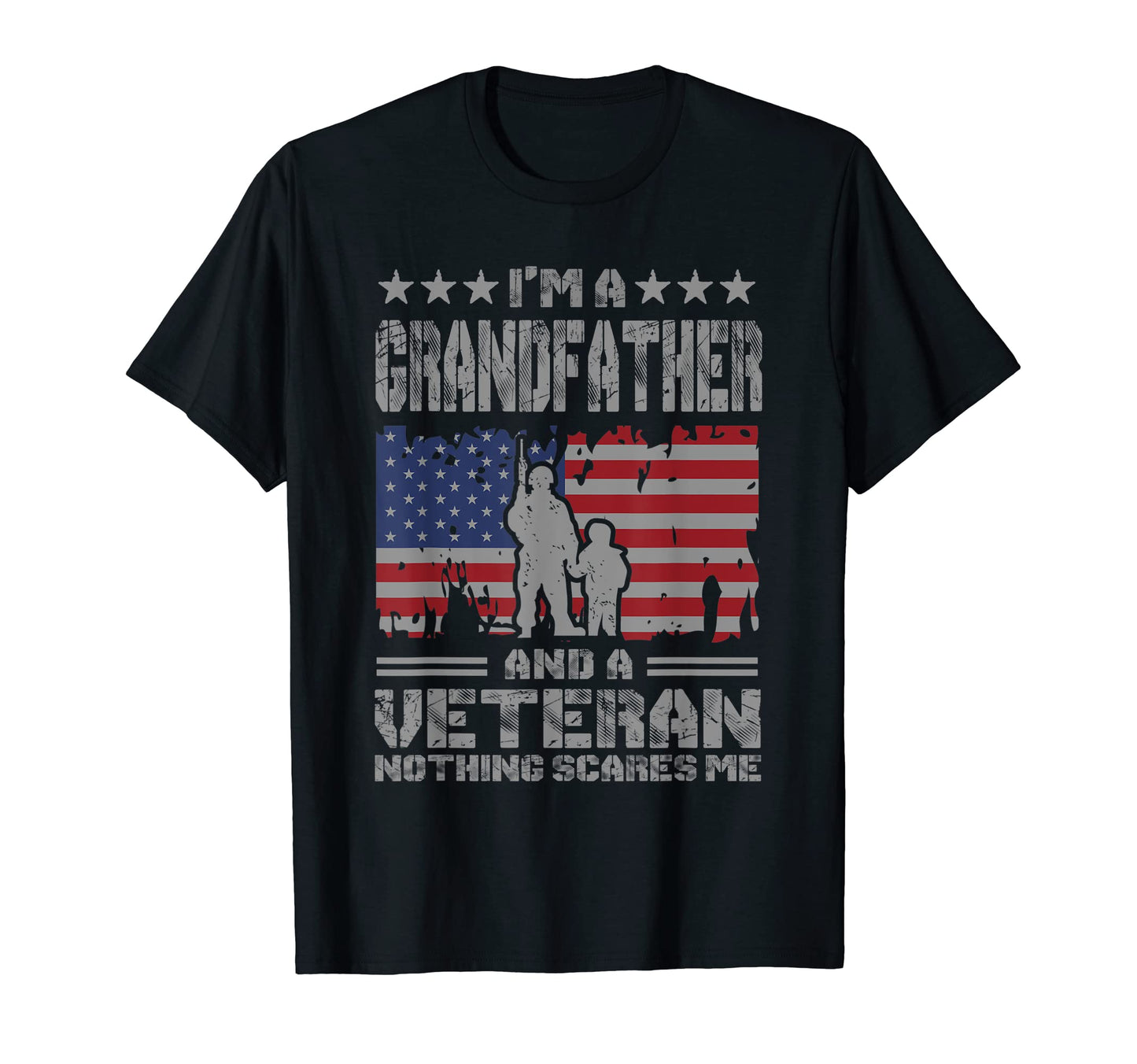 Mens Im Grandfather And Veteran Nothing T-Shirt - Aesthetic Graphic Unisex - T-Shirt, Sweatshirt, Hoodie