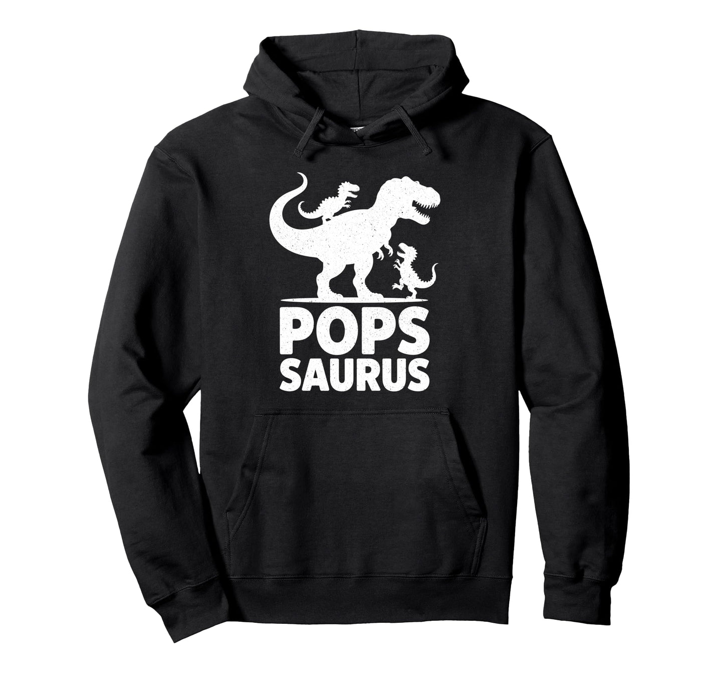 Pops Saurus Dinosaur Grandpa Two Hoodie - Fun Novelty Design Unisex - T-Shirt, Sweatshirt, Hoodie