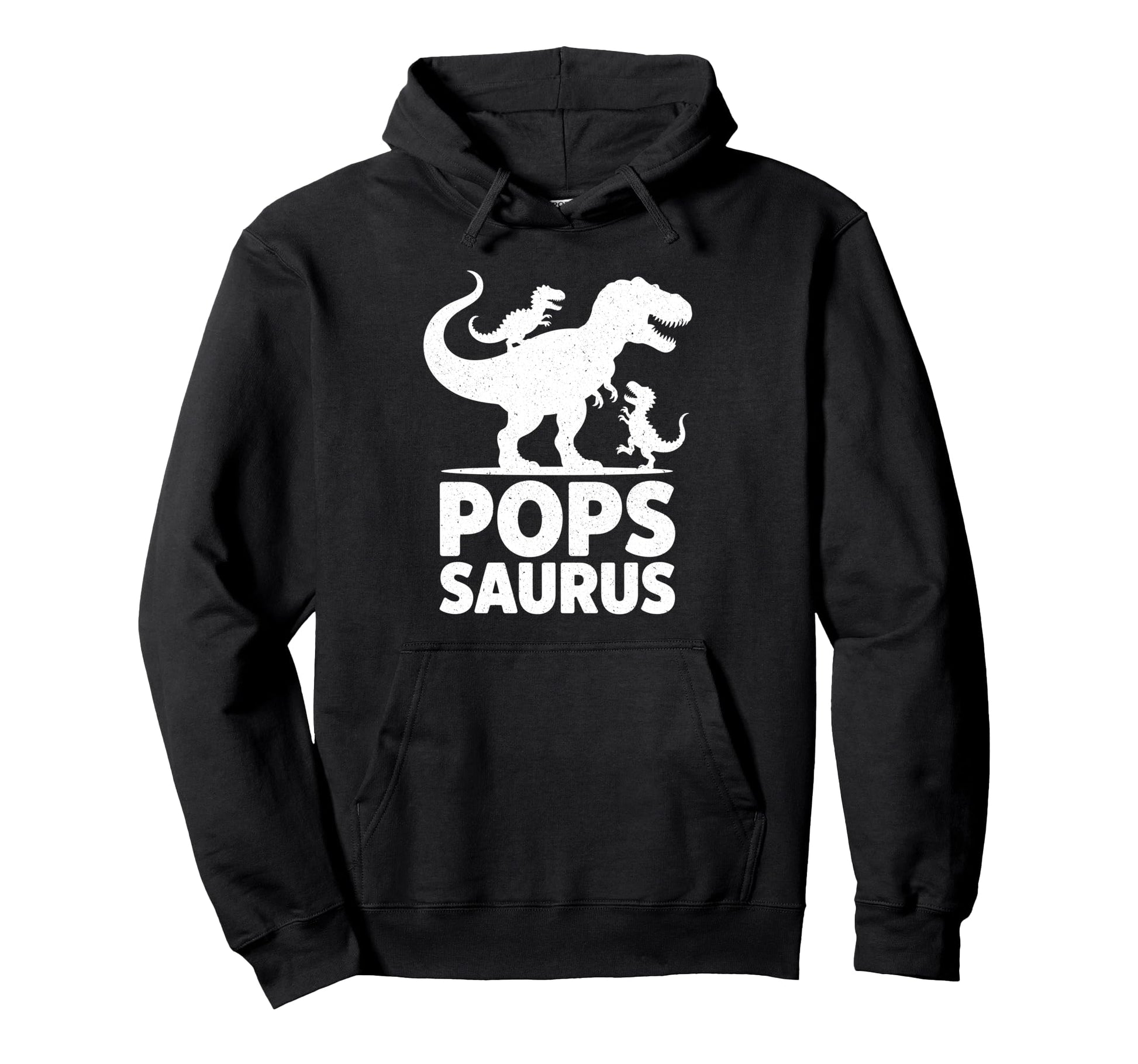 Pops Saurus Dinosaur Grandpa Two Hoodie - Fun Novelty Design Unisex - T-Shirt, Sweatshirt, Hoodie
