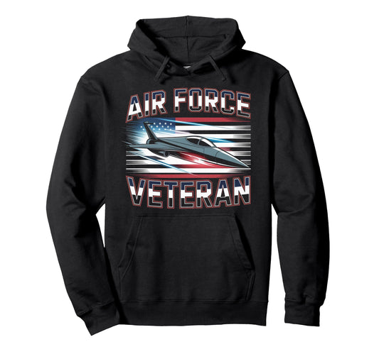 Air Force Veteran Us American Flag Dad Hoodie - Custom Art Print Men Women - T-Shirt, Sweatshirt, Hoodie