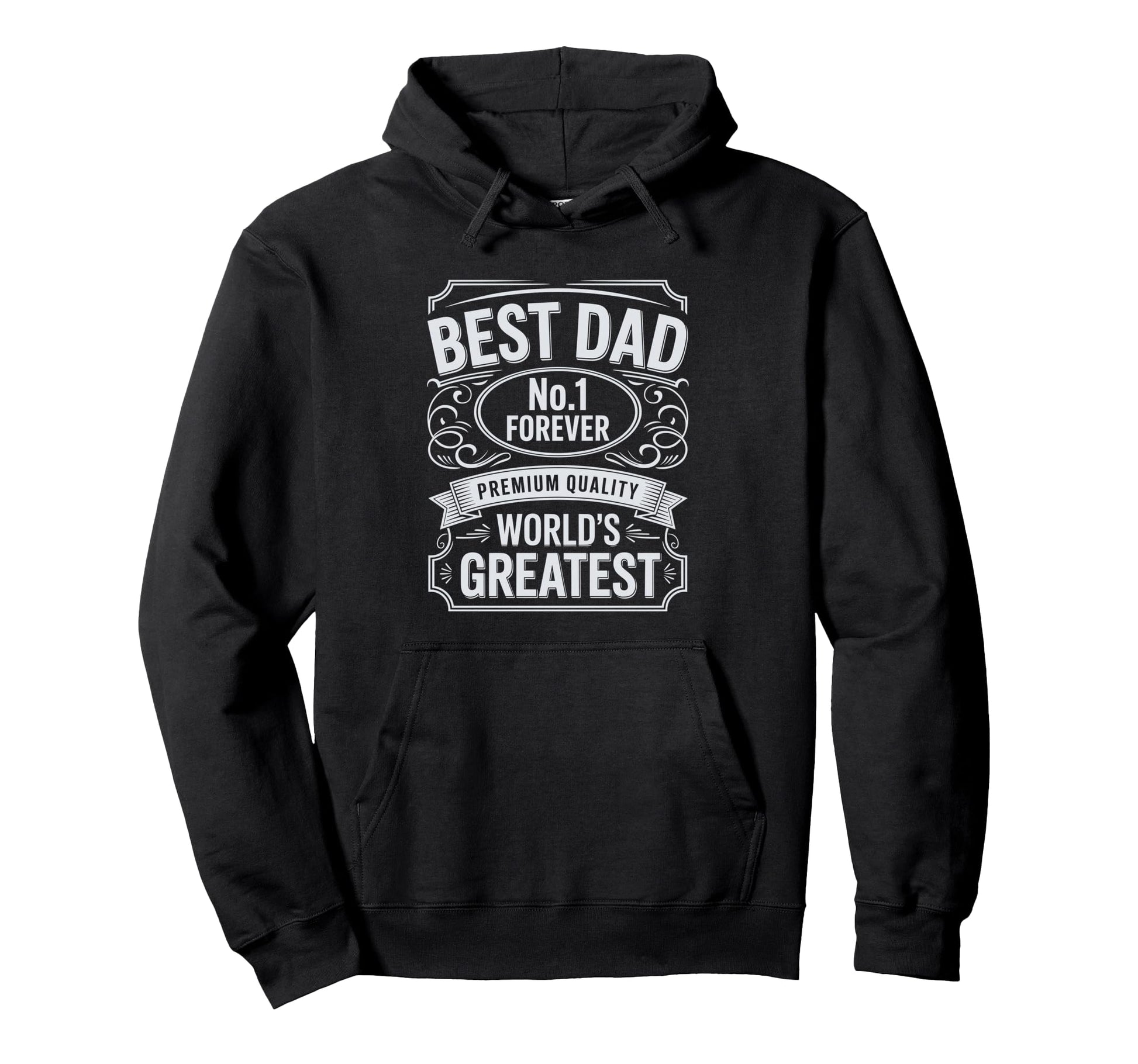 Best Dad Funny Fathers Day Proud Father Hoodie - Minimalist Print Unisex - T-Shirt, Sweatshirt, Hoodie