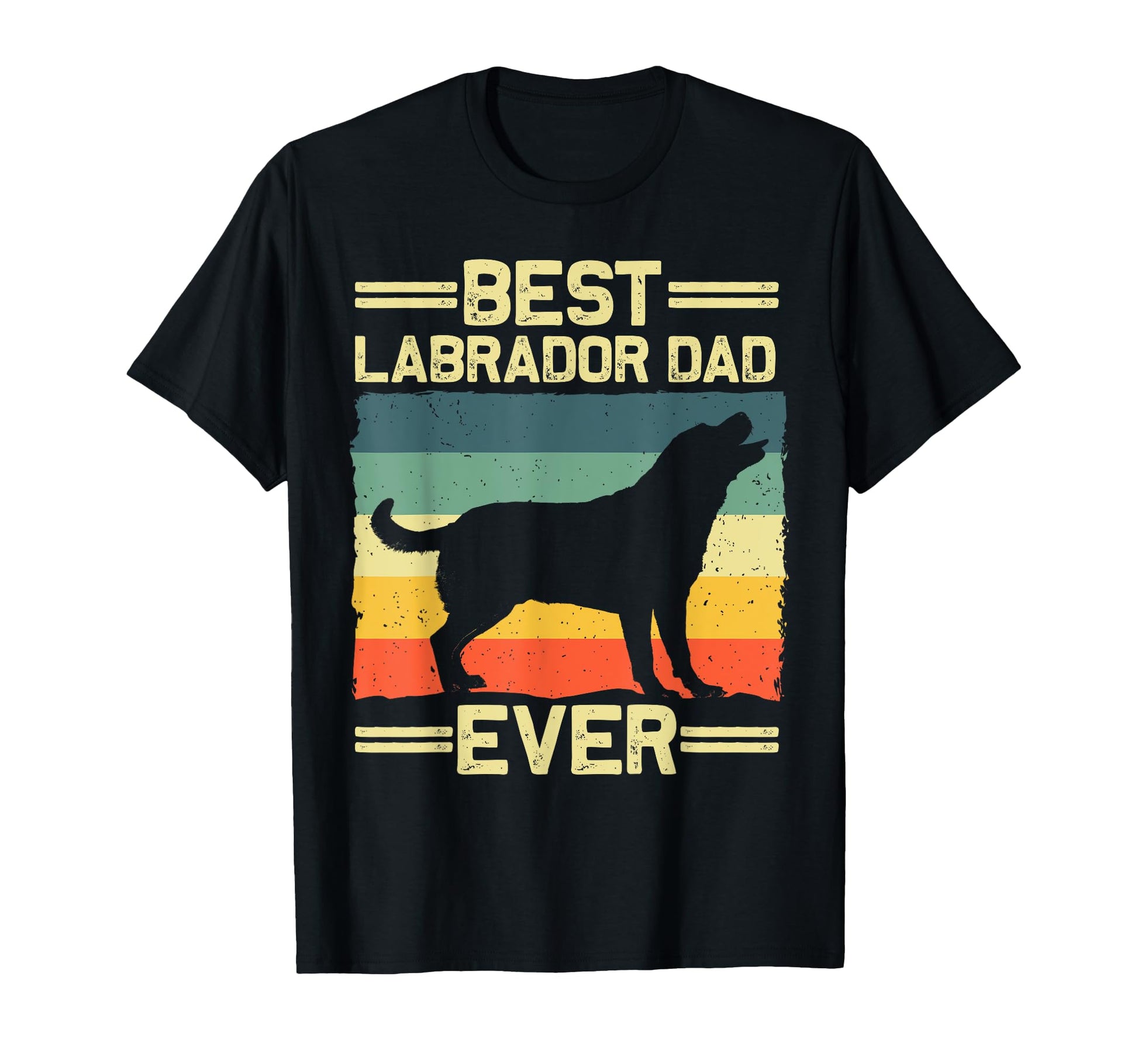 Labrador Dad Black Lab Yellow Labrador T-Shirt - Minimalist Print Unisex - T-Shirt, Sweatshirt, Hoodie