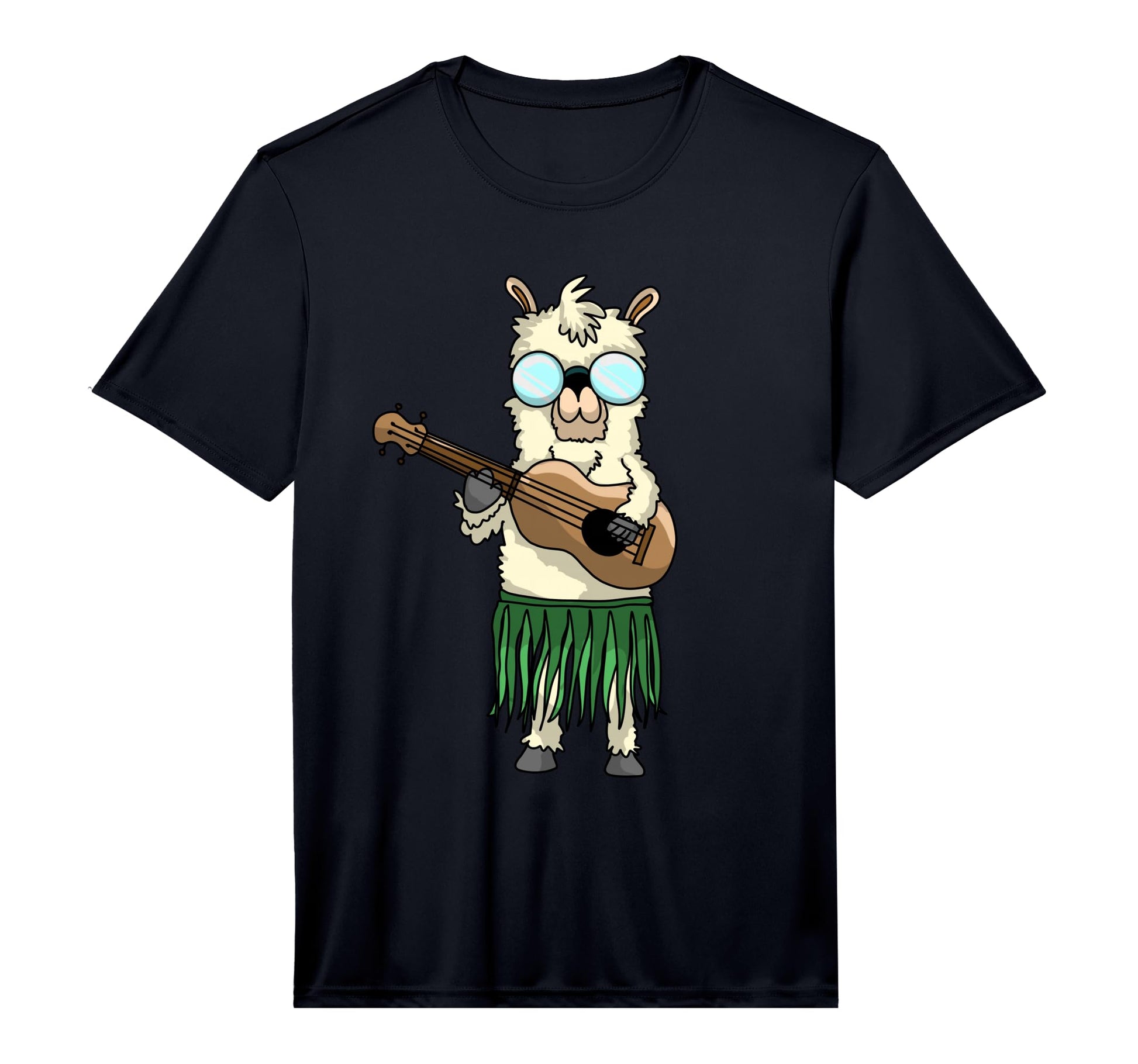 Llama Hawaii Ukulele Funny Hawaiian T-Shirt - Minimalist Print Unisex - T-Shirt, Sweatshirt, Hoodie