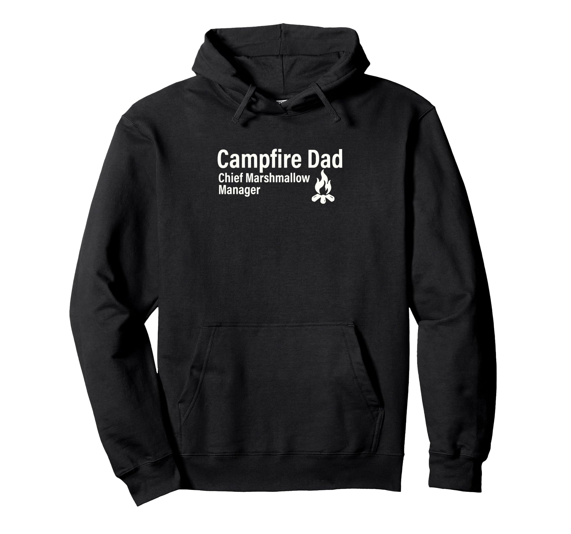 Campfire Dad Chief Marshmallow Manager Hoodie - Novelty Apparel Men Women - T-Shirt, Sweatshirt, Hoodie