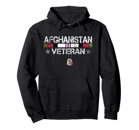 Afghanistan Veteran Patriotic Hoodie - Minimalist Print for Adults - T-Shirt, Sweatshirt, Hoodie