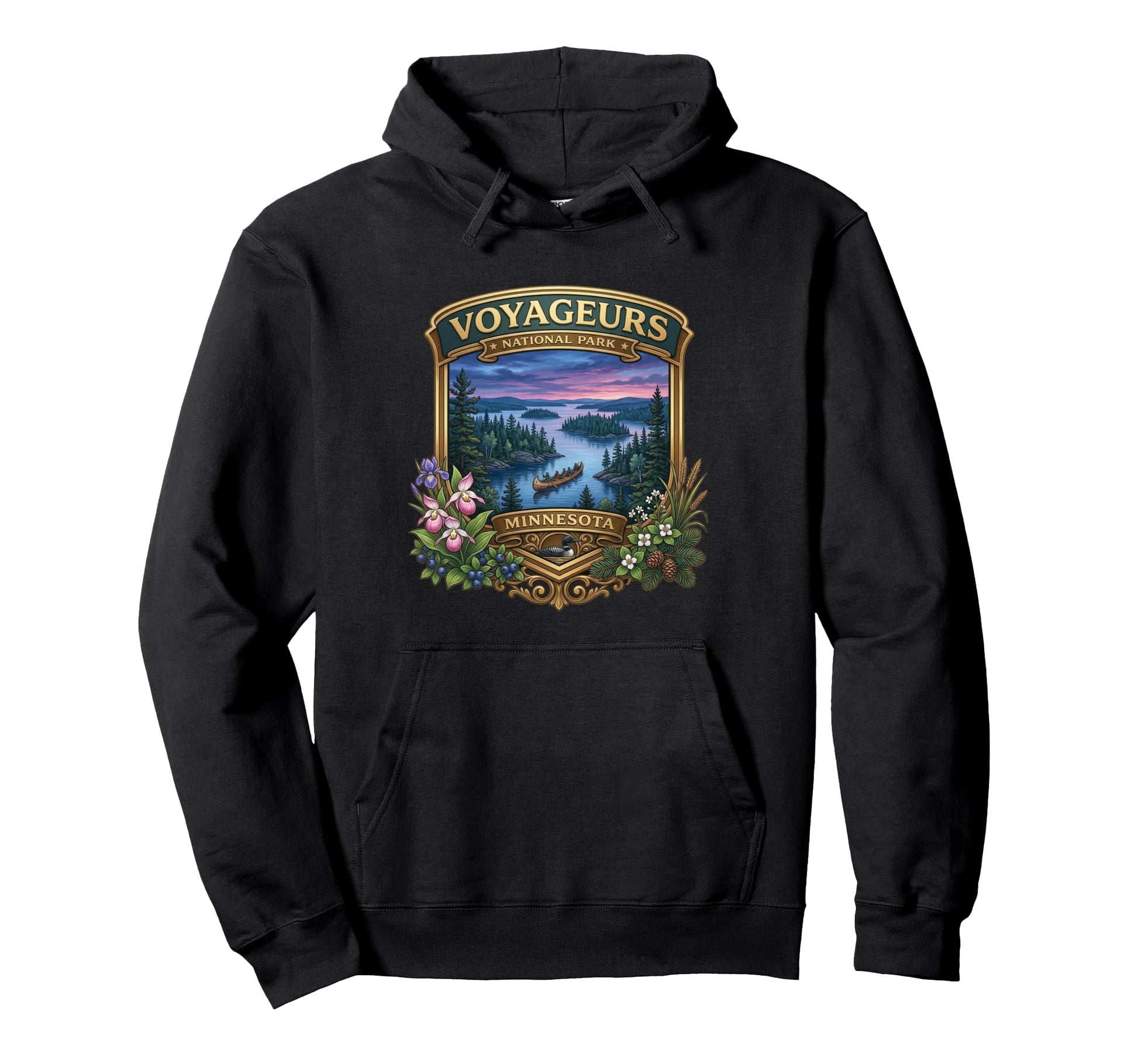 Voyageurs National Park Minnesota Hoodie - Trendy Graphic for Adults - T-Shirt, Sweatshirt, Hoodie