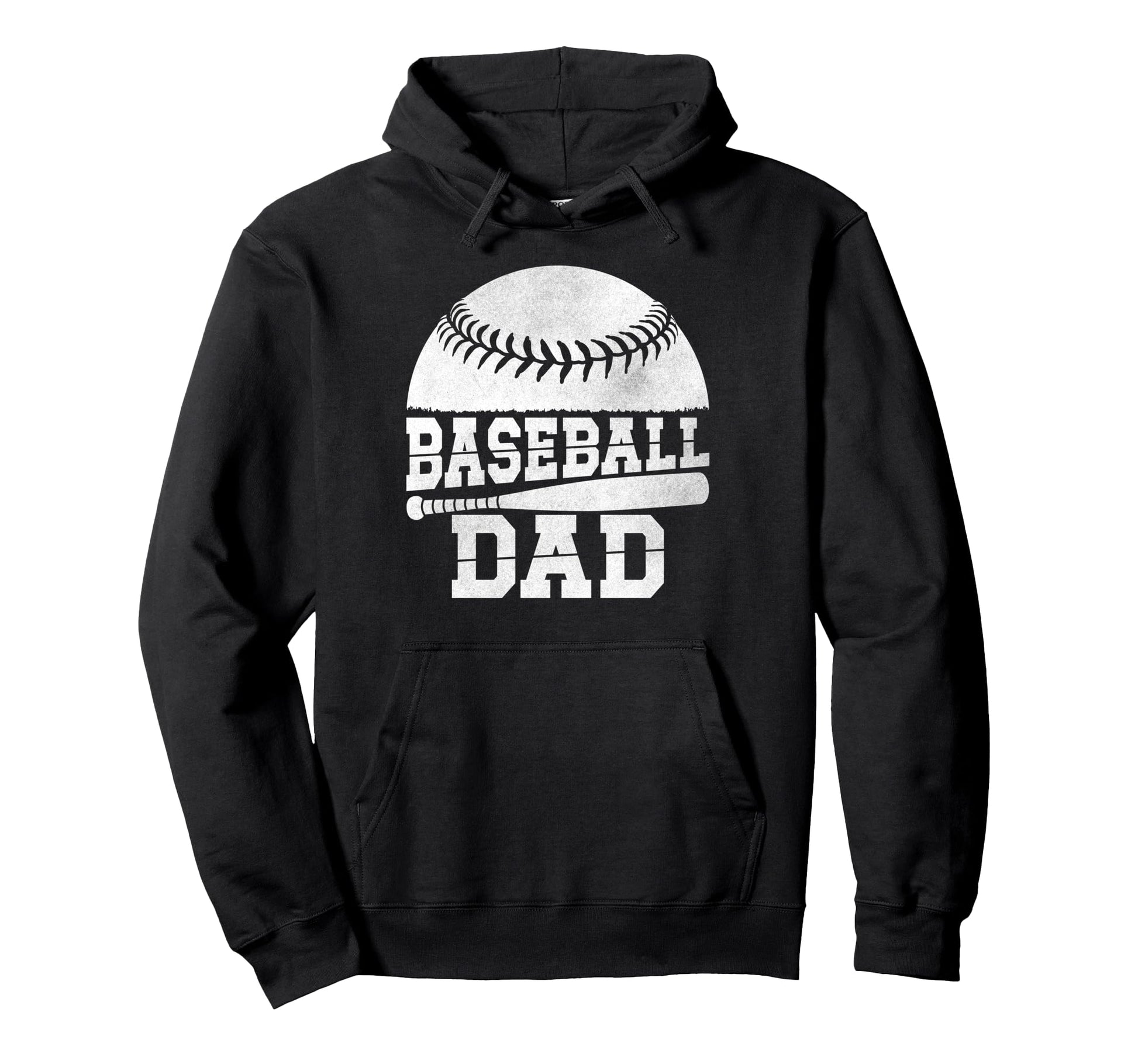Baseball Dad Fathers Day Hoodie - Unique Graphic Men Women - T-Shirt, Sweatshirt, Hoodie