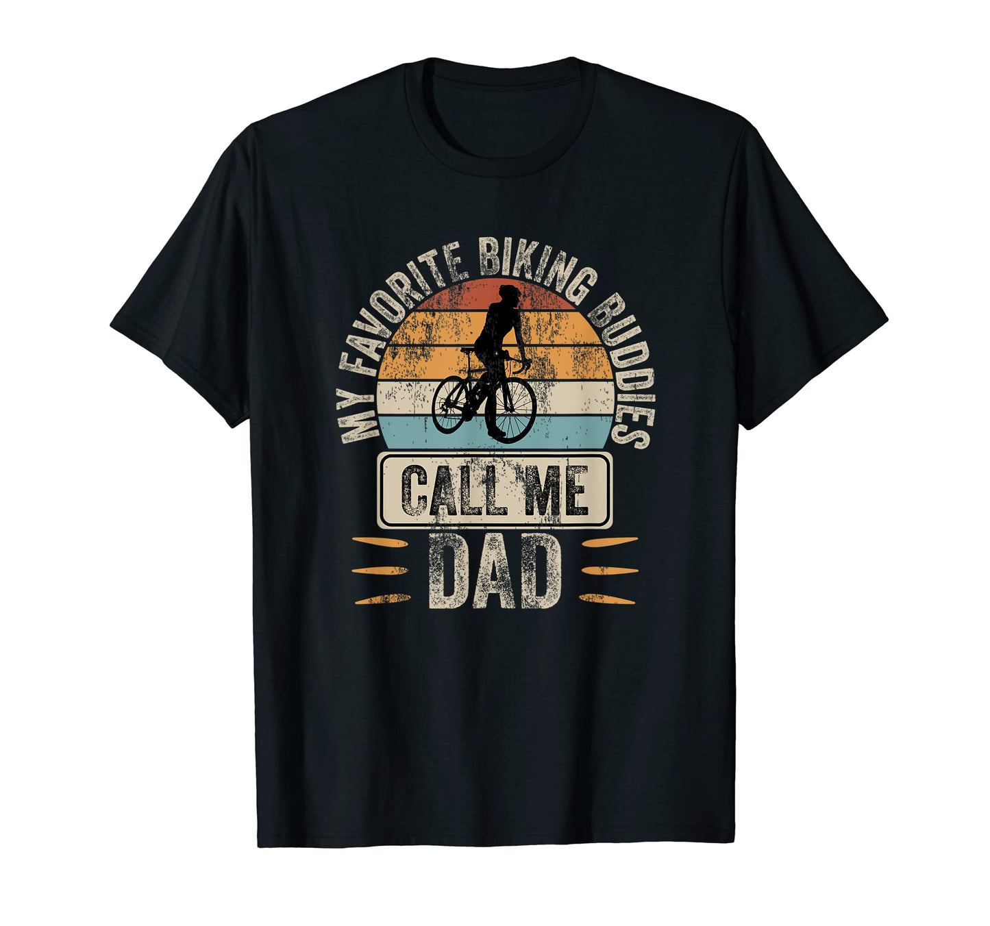 Bicycle Papa My Favorite Biking Buddies T-Shirt - Custom Art Print Unisex - T-Shirt, Sweatshirt, Hoodie