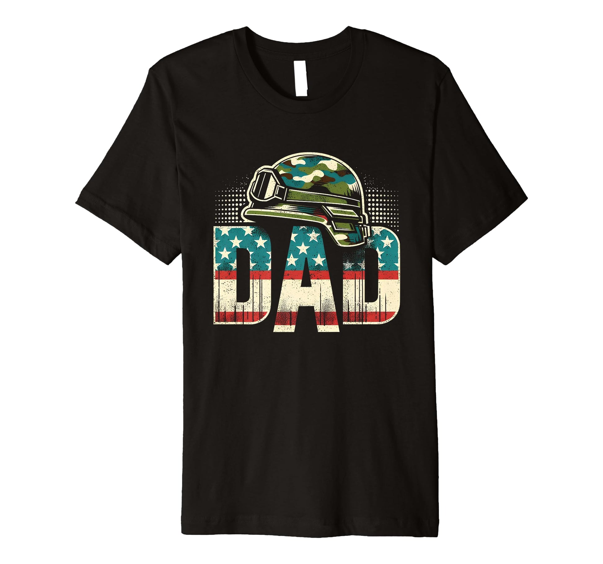 Mens Military Dad Patriotic Usa T-Shirt - Casual Everyday Wear Unisex - T-Shirt, Sweatshirt, Hoodie