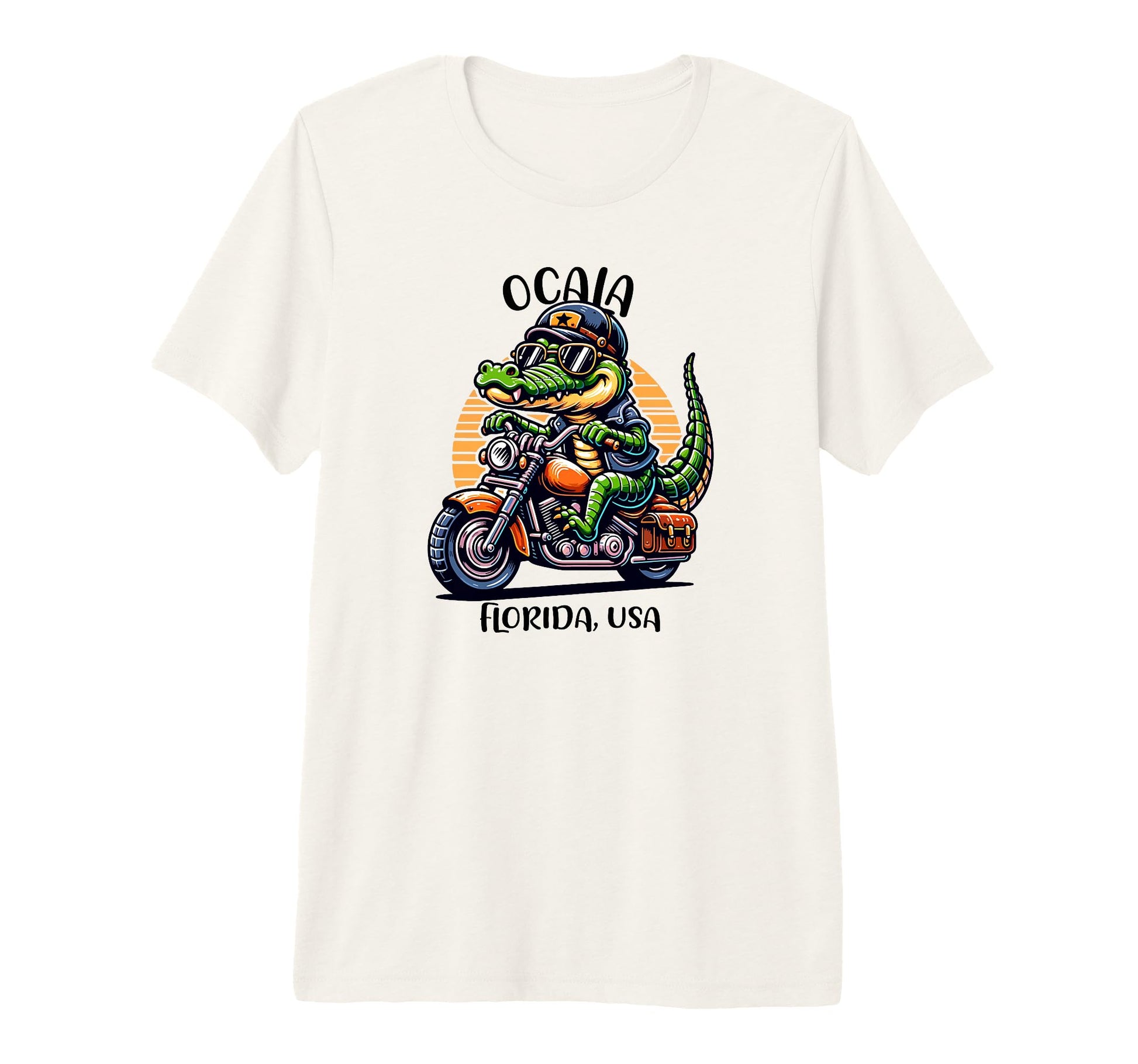 Ocala Florida Usa Alligator T-Shirt - Minimalist Print Men Women - T-Shirt, Sweatshirt, Hoodie