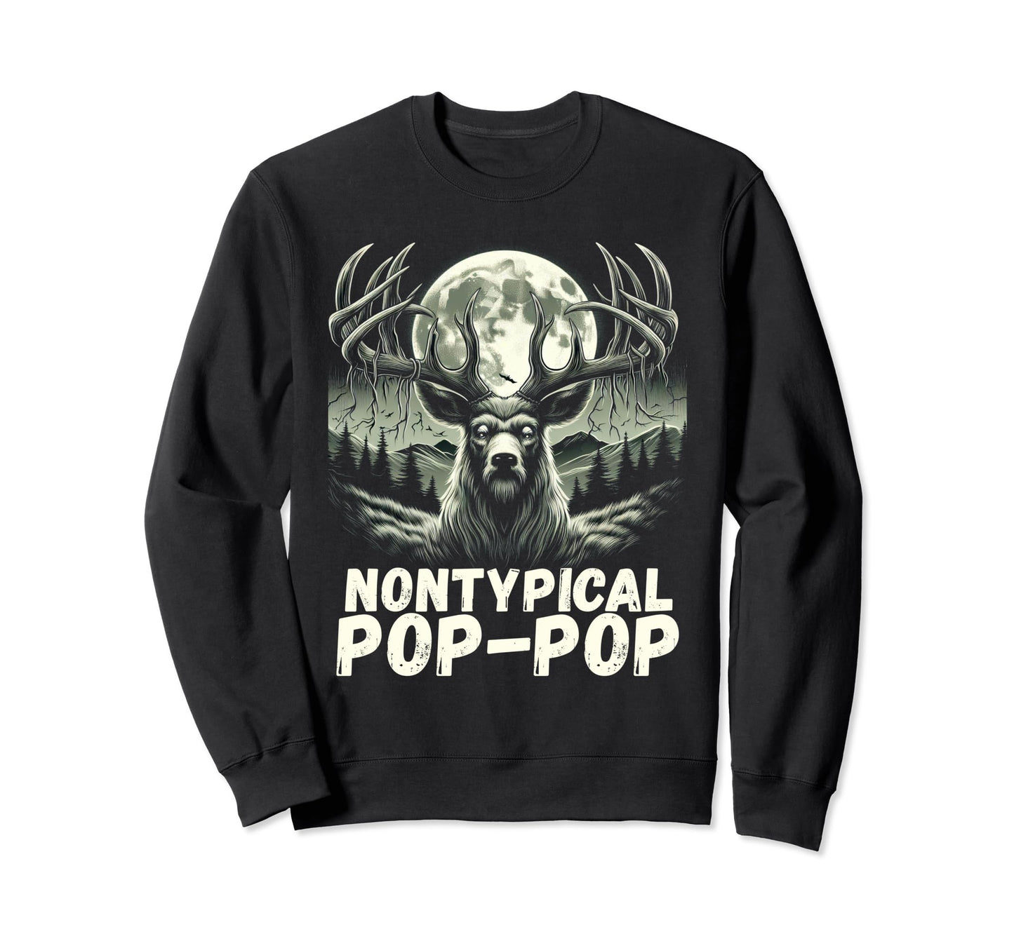 Fathers Day Mens Mule Deer Hunting Sweatshirt - Custom Art Print Men Women - T-Shirt, Sweatshirt, Hoodie