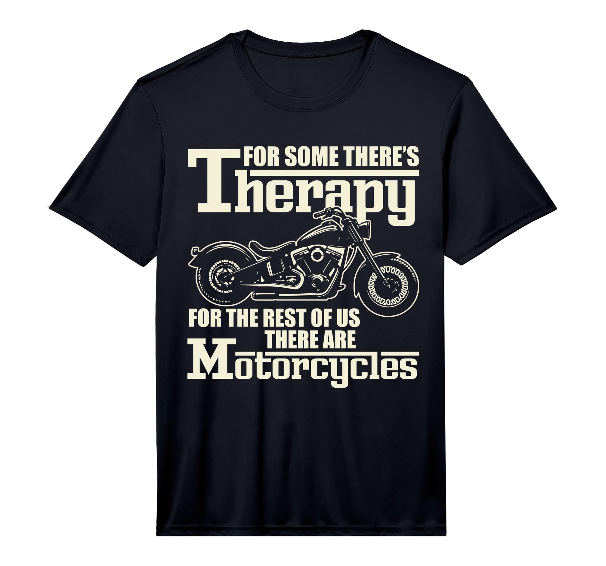 Mens Funny Biker Therapy Motorcycle T-Shirt - Aesthetic Graphic for Adults - T-Shirt, Sweatshirt, Hoodie