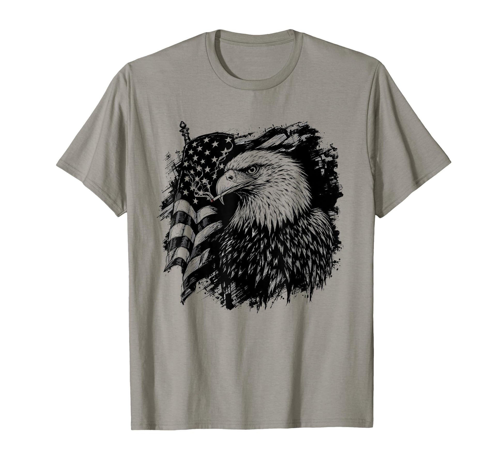 Eagle Patriotic 4Th July Motorcycle T-Shirt - Novelty Apparel for Adults - T-Shirt, Sweatshirt, Hoodie