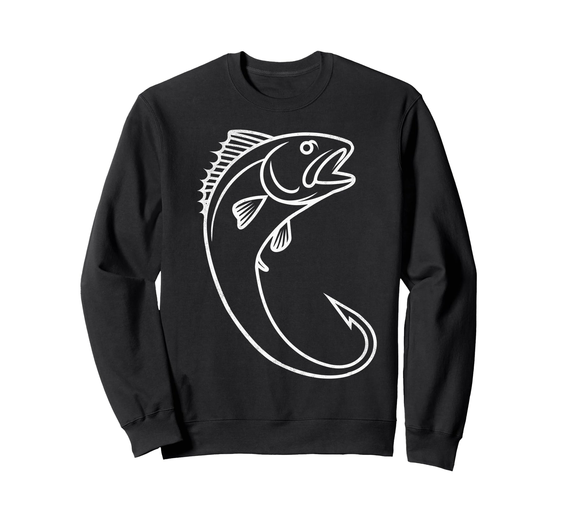 Fish Fishing Hook Fish Fun Sweatshirt - Streetwear Style Men Women - T-Shirt, Sweatshirt, Hoodie